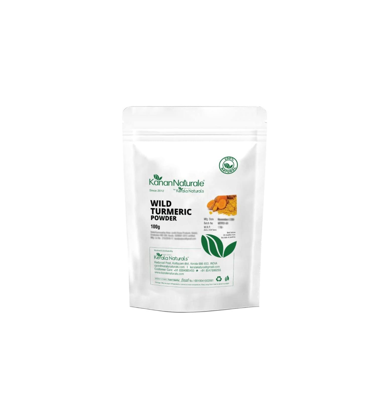 Kerala Naturals Wild Turmeric Powder 100g - Buy Online on GoSupps.com
