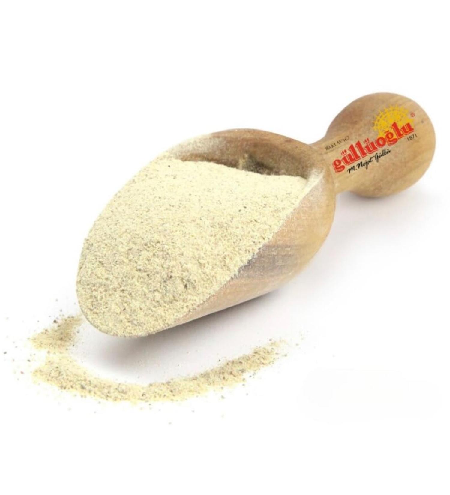 Gulluoglu Ground White Pepper 100 gr (Pack of 1) daily fresh shipment from Gulluoglu Shop at the Spice Bazaar in Istanbul - Buy Online on GoSupps.com