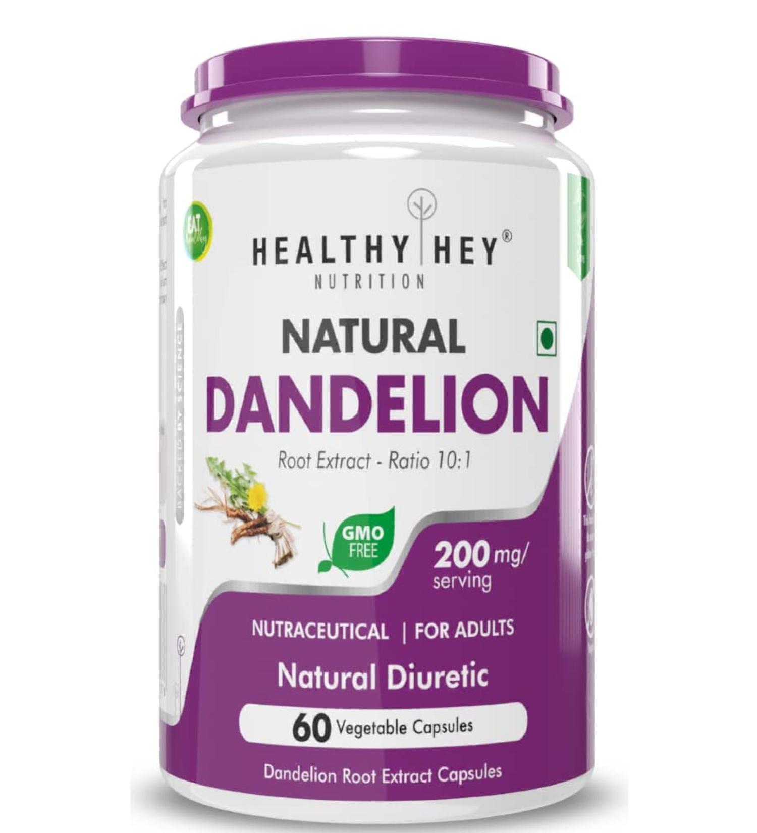 Sheltr Dandelion Root Extract - Natural - 10:1 Ratio - Natural Diuretic & Support Digestion 60 Vegetable Capsules - Buy Online on GoSupps.com