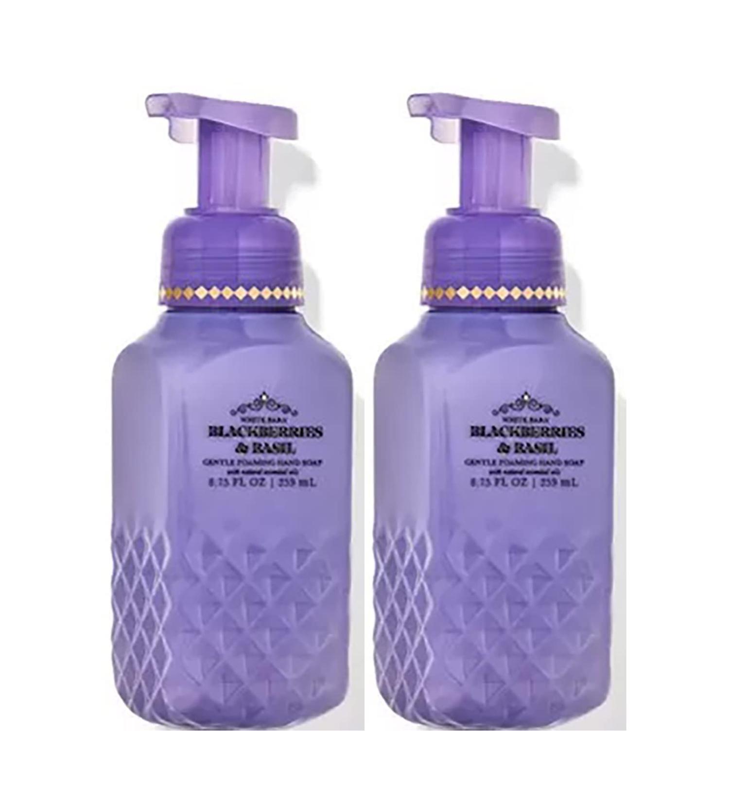 Bath & Body Works Blackberries & Basil Gentle Foaming Hand Soap 8.75 Ounce 2-Pack (Blackberries & Basil) 1.46 pounds 17.5 Ounce Blackberries & Basil 8.75 Ounce