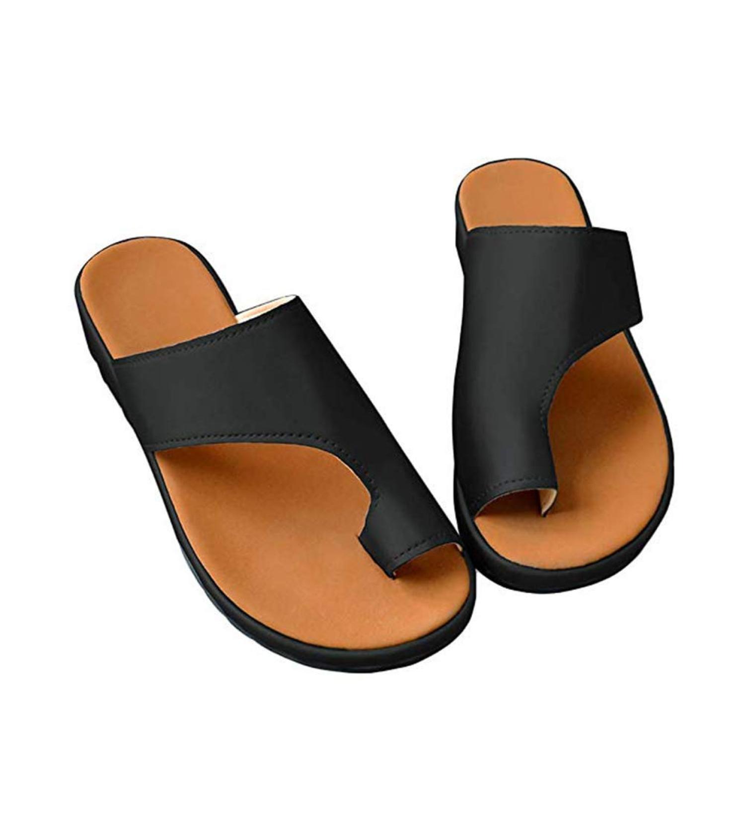 BestWalk Bunion Sandals - Orthopedic Premium Toe Corrector Sandals 39 Black - Buy Online on GoSupps.com