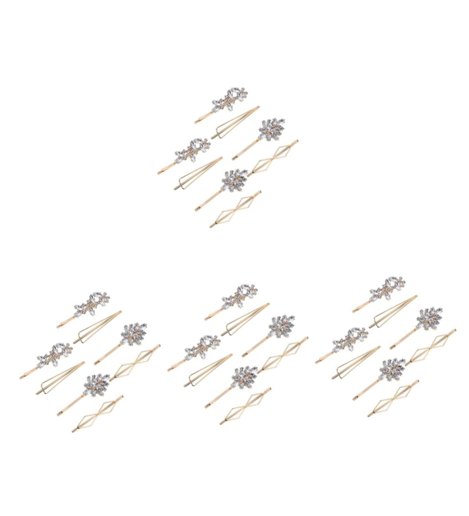 FOMIYES 16 Pairs Rhinestone Hair Clip Hair Pin Hair Accessories for Women Rhinestone Barrette Hair Ornament Clip Flower Hair Clip Bobby Pin Miss Zinc Alloy European and American Side Clip - Buy Online on GoSupps.com