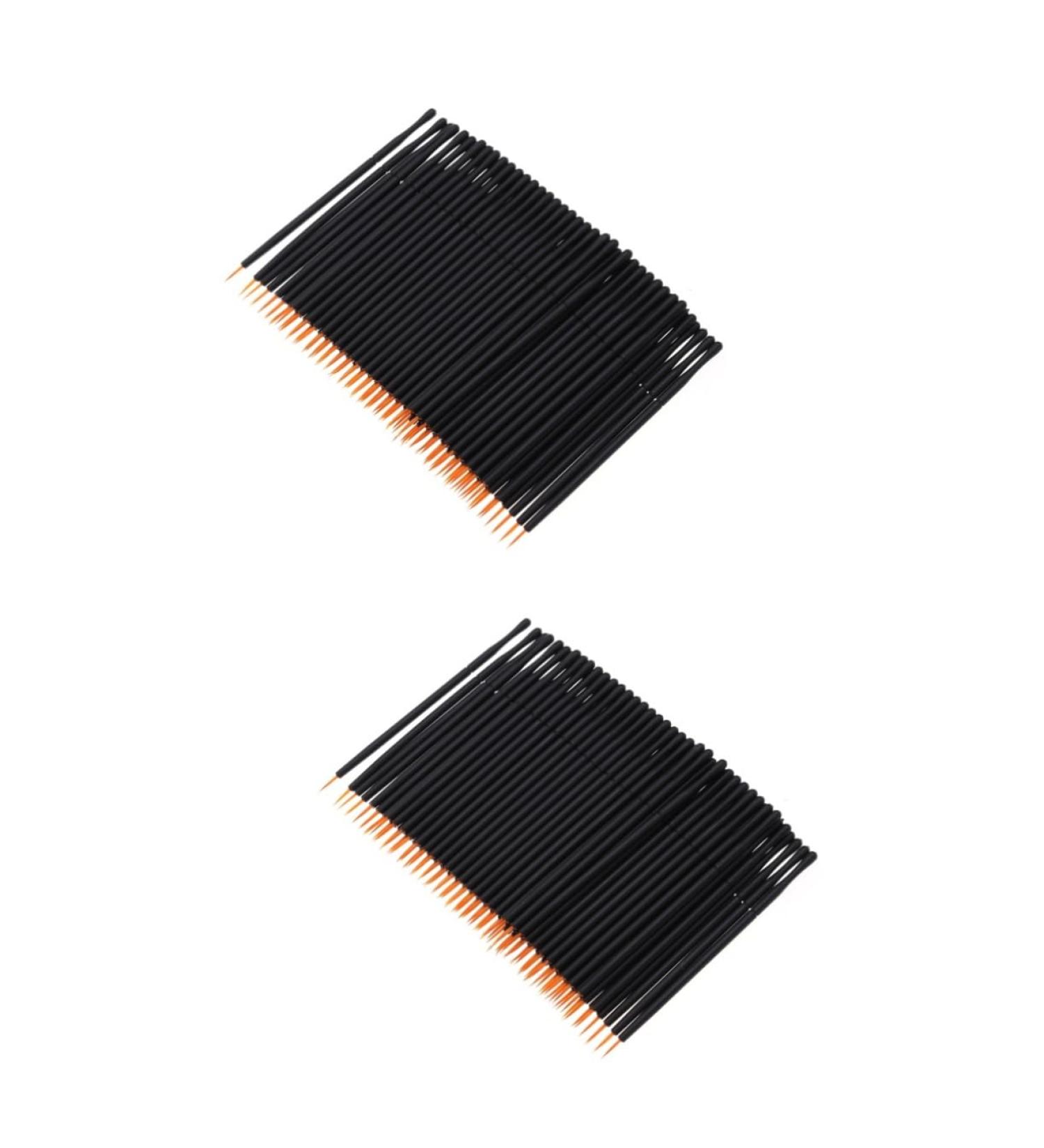 Beavorty 200 pcs Makeup Tools Eyeliner for Girls Disposable Eyeliner Applicator makeup brush mediumx2pcs Blackx2pcs - Buy Online on GoSupps.com