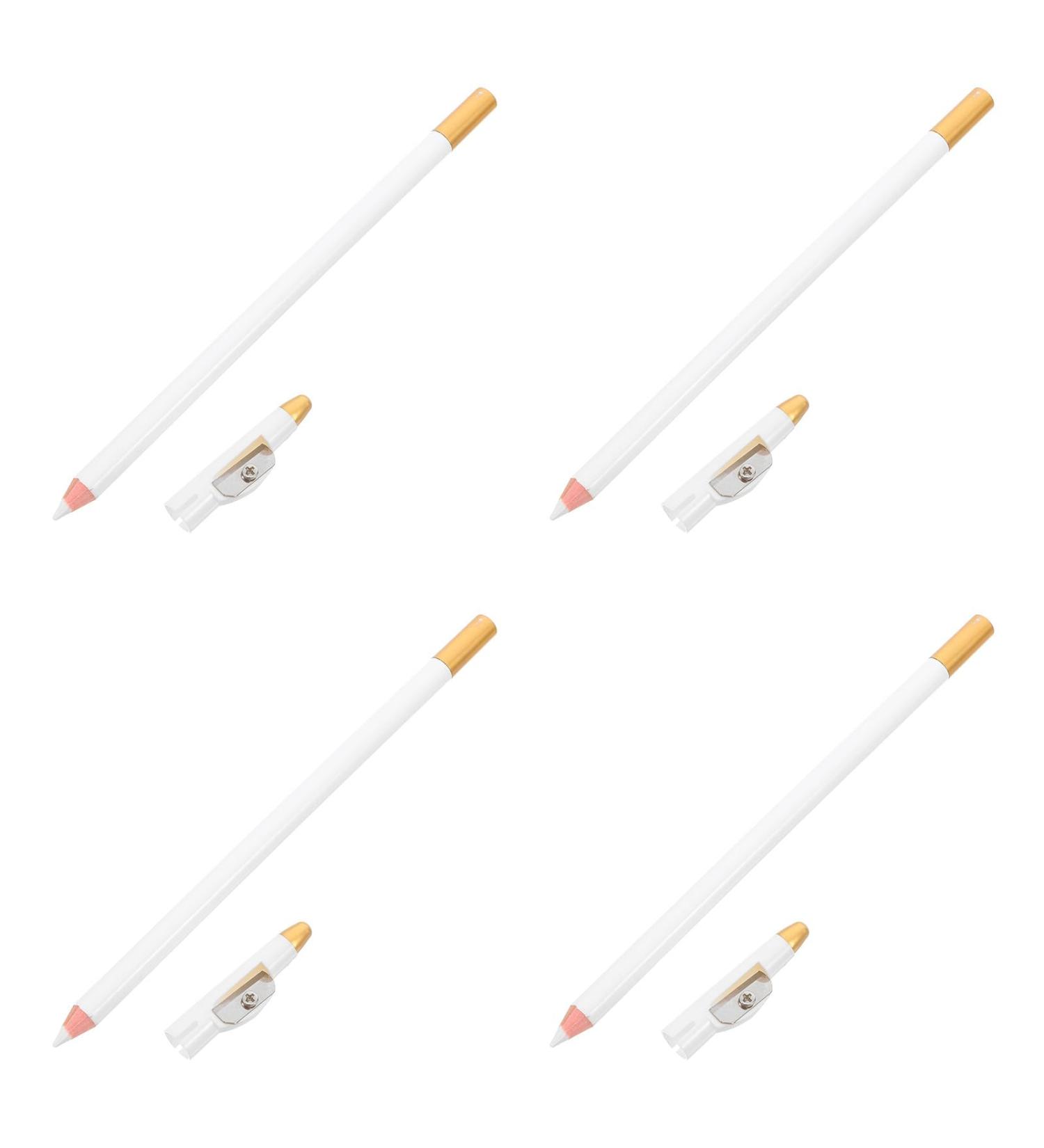 Ciieeo Lot de 4 Set de Crayons de Barbier Blancs R sistants L'eau avec Taille-crayon Int gr Stylo Guide de Barbe Pr cis pour Sourcils et Contours de Moustache Maquillage Homme - Buy Online on GoSupps.com