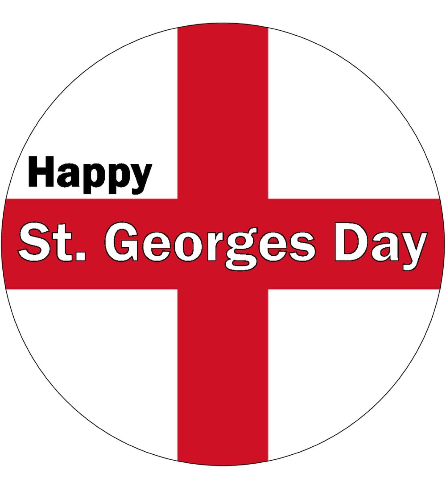 30 ENGLAND PREMIUM 4cm RICE PAPER WORLD CUP CAKE TOPPERS ST GEORGES DAY CROSS D2