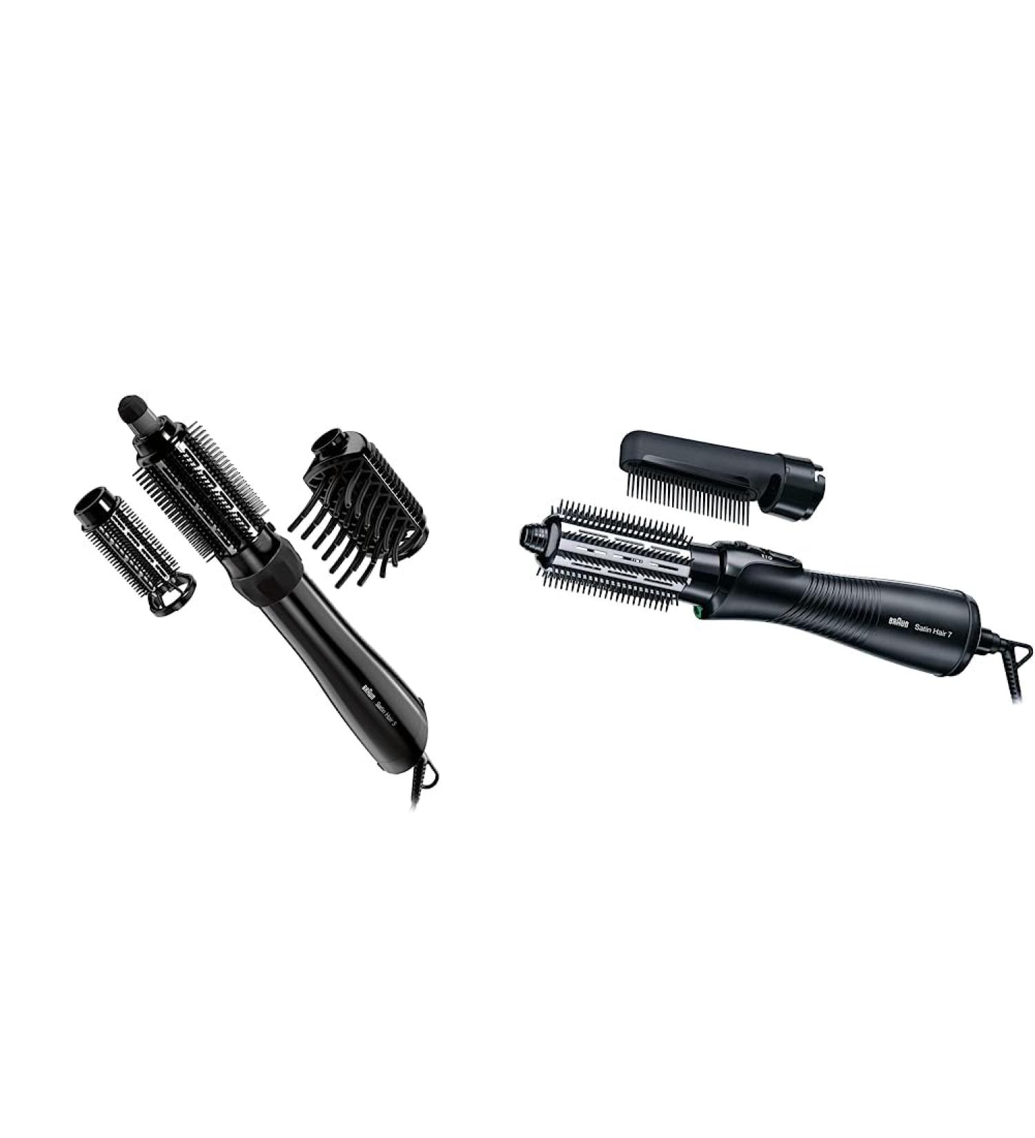 Buy Brown Satin Hair 5 & 7 Warm Air Curl Brushes | IONTEC Technology & Volume Attachments - International Shipping - Buy Online on GoSupps.com