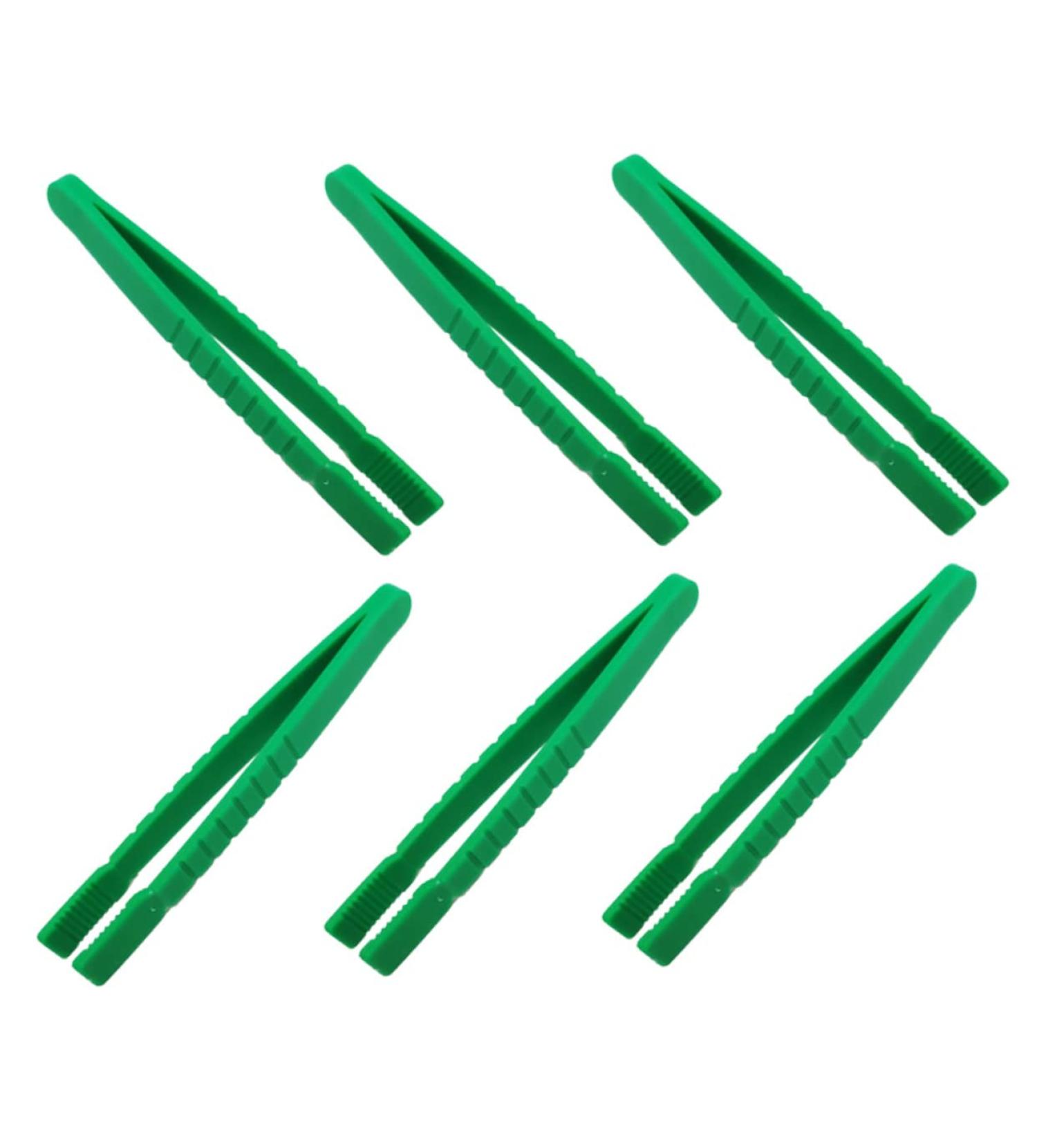 ULTECHNOVO 6pcs Kids Collection Tweezers - Craft & Science Tools for Toddlers - Plastic Forceps Green - Buy Online on GoSupps.com