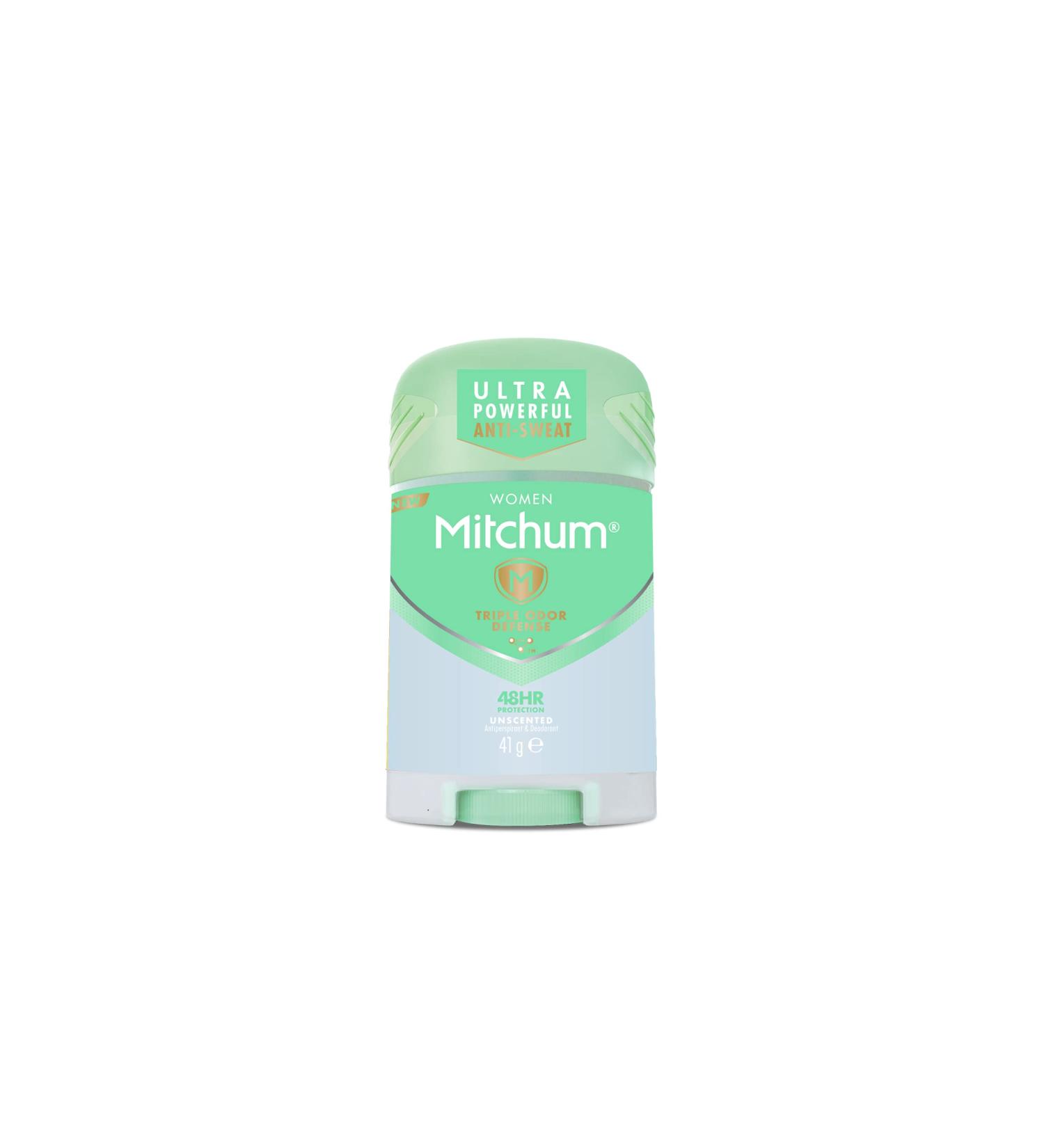 Mitchum Women Triple Odor Defense 48HR Protection Stick Deodorant Unscented 41g - Pack of 1 - Buy Online on GoSupps.com