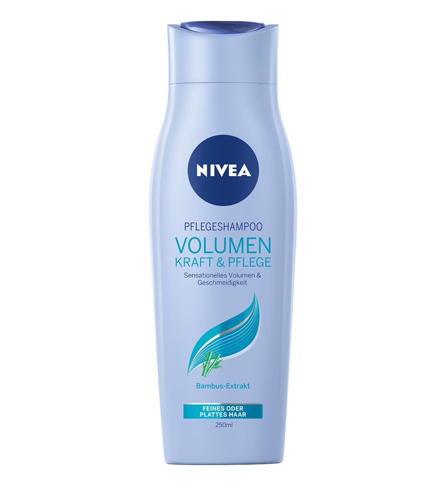 NIVEA 4 Pack Shampoo for Fine or Flat Hair, 4 x 250ml Bottles of Volume and Care