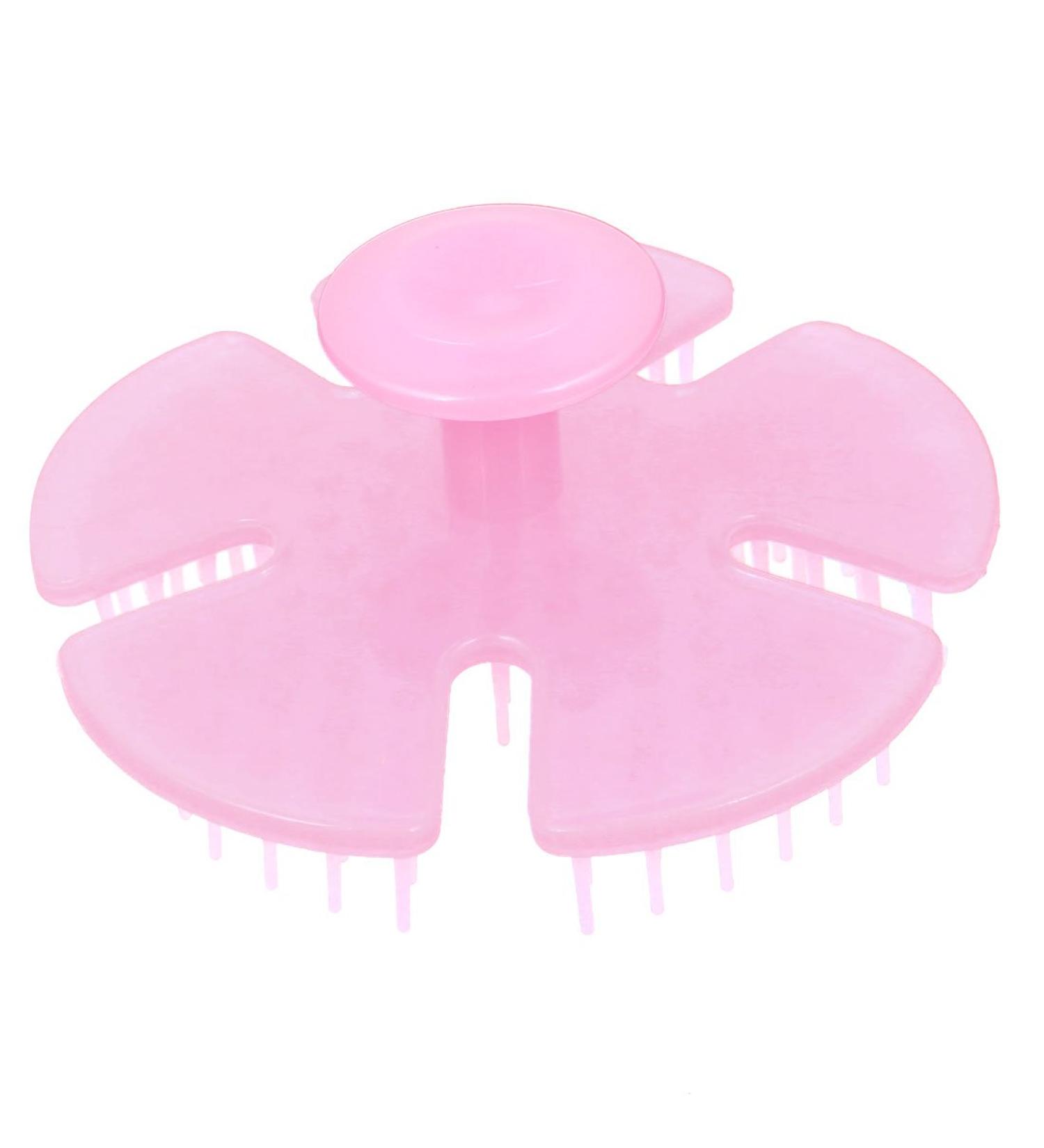 Care Head Shampooing Shampooing de Shampooing Massage Plastique Peigne Cheveux Rose
