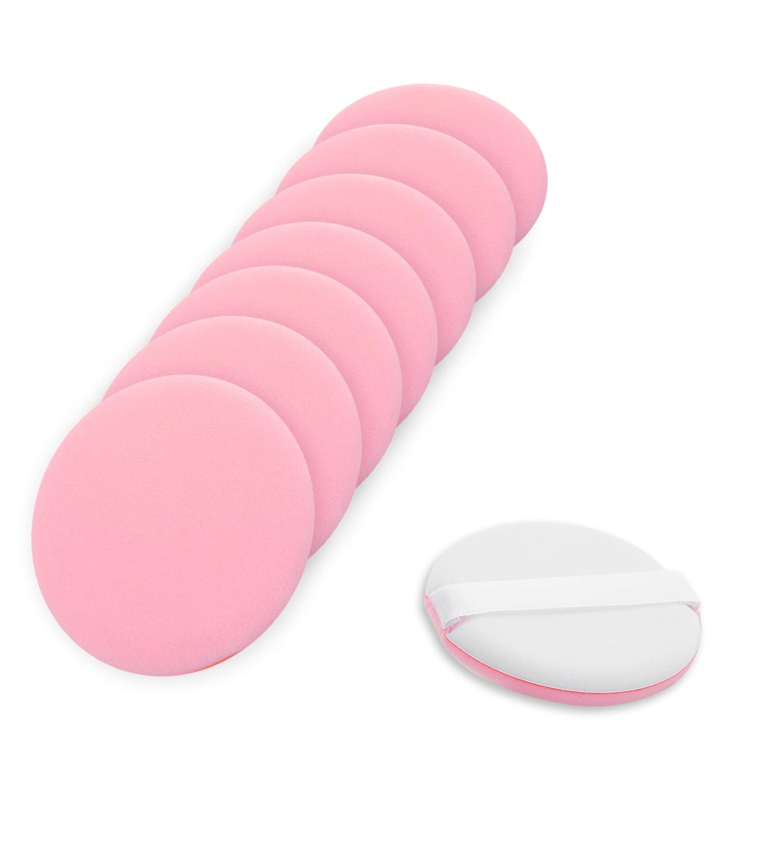 Buy Molain Round Beauty Blender Pads - 8-Part Soft Makeup Sponge Set | Perfect for Primer Concealer & Cream - Smooth Blending Applicator (Pink Rose) - Buy Online on GoSupps.com