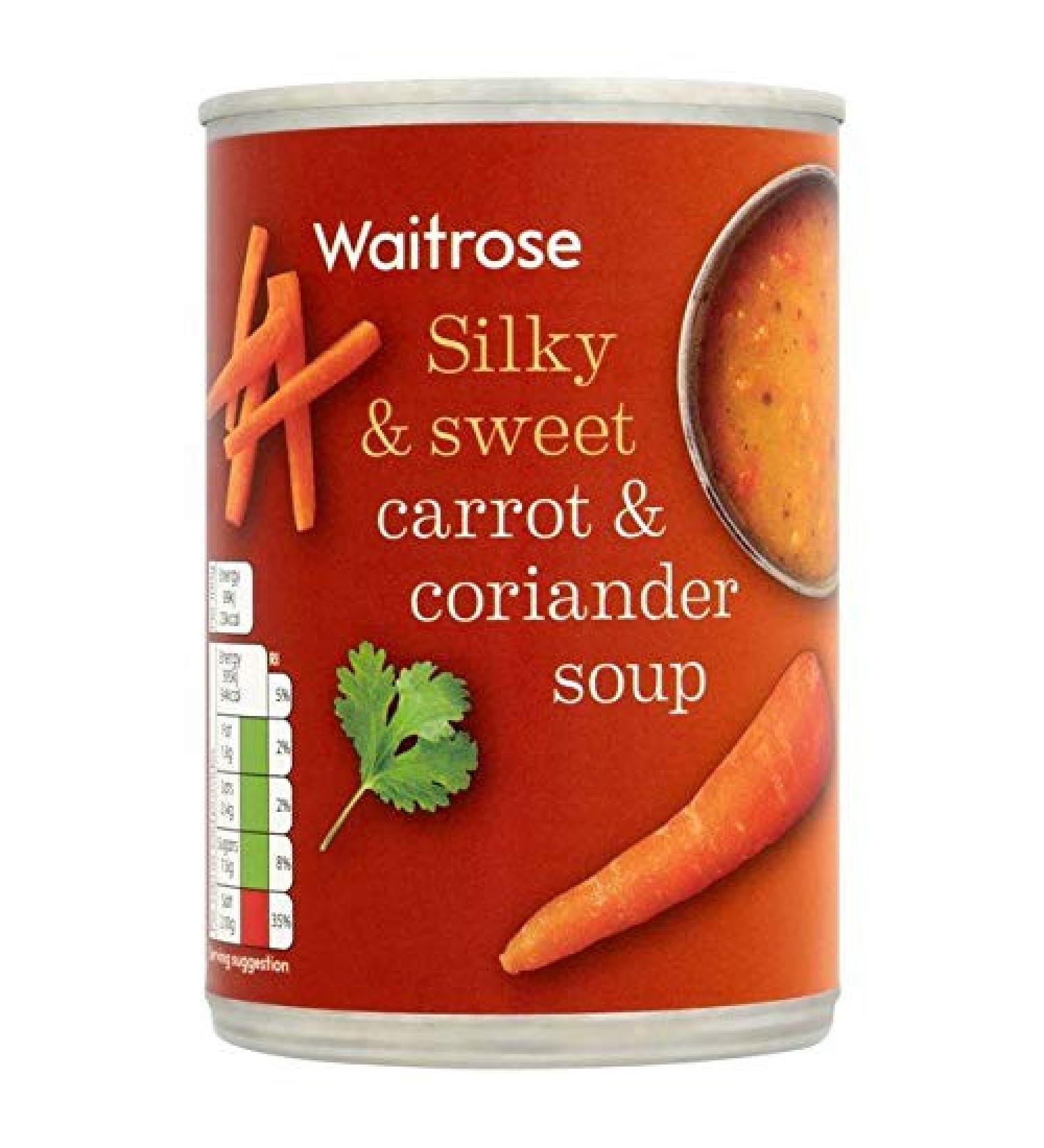 Waitrose Carrot and coriander soup 415 g
