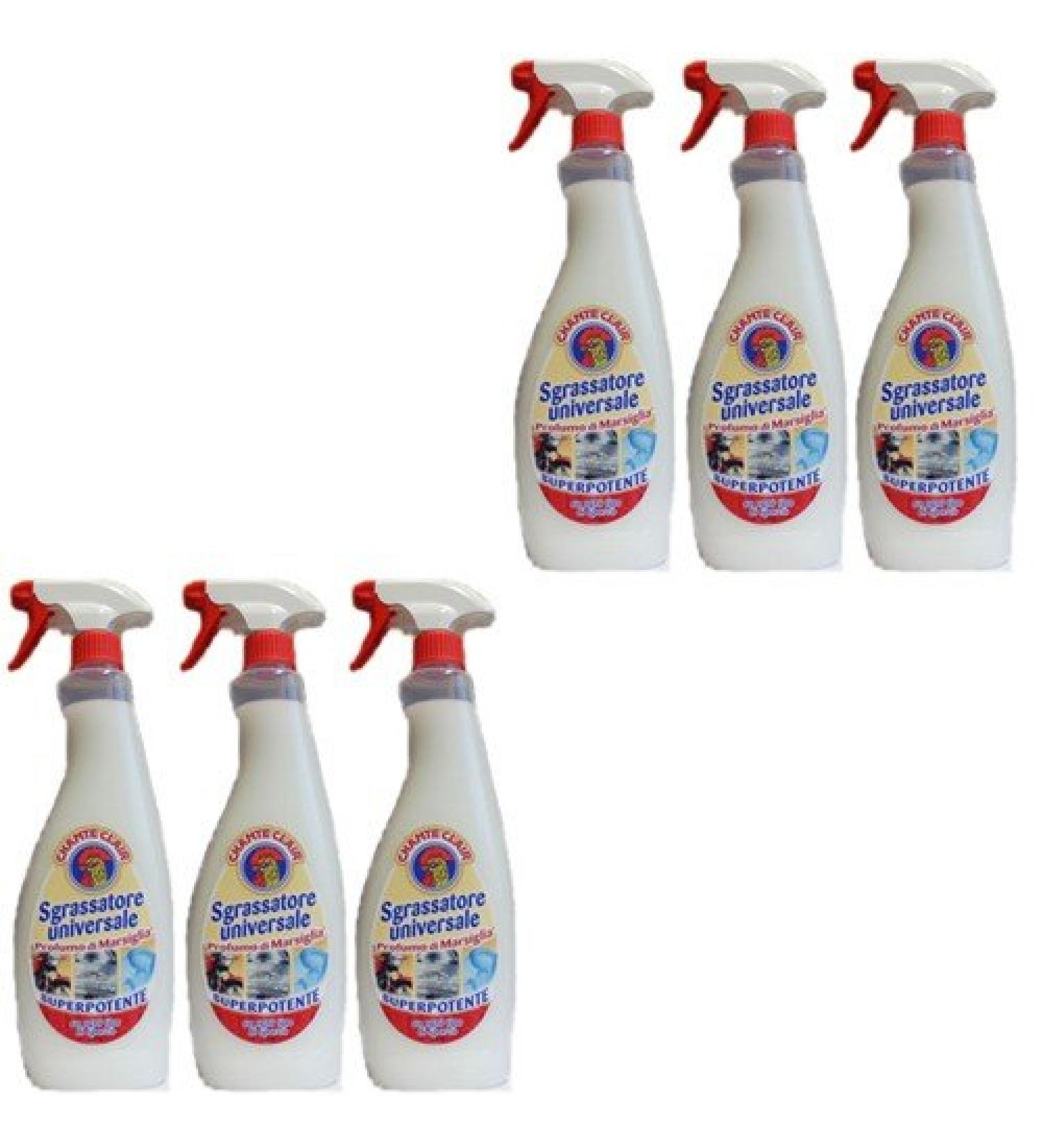 6X Chante Clair Sgrassatore universale Superpotente 625 Entfetter Reiniger