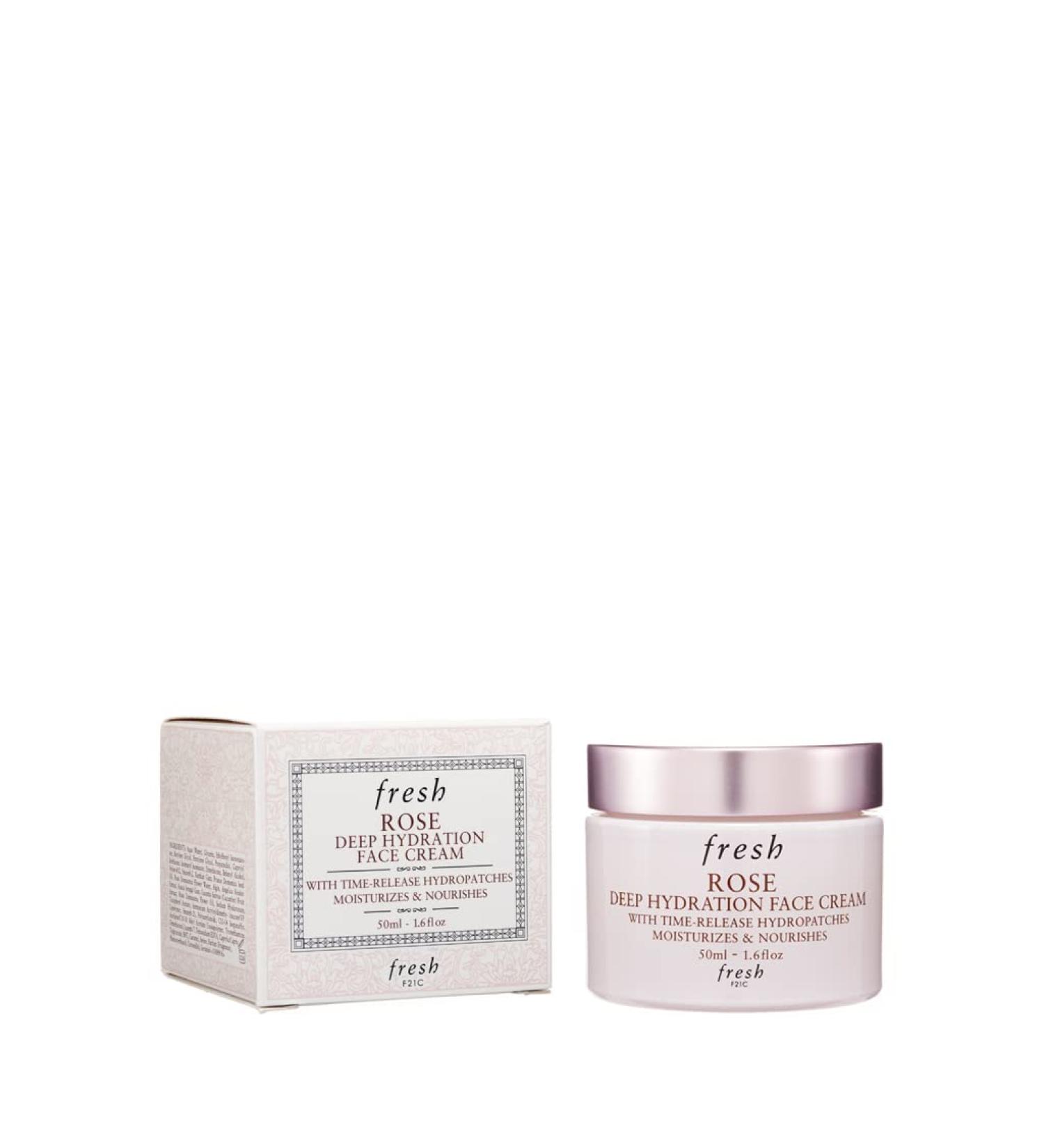 Fresh Rose Deep Hydration Face Cream for Normal to Dry Skin - 1.6 oz - Buy Online on GoSupps.com