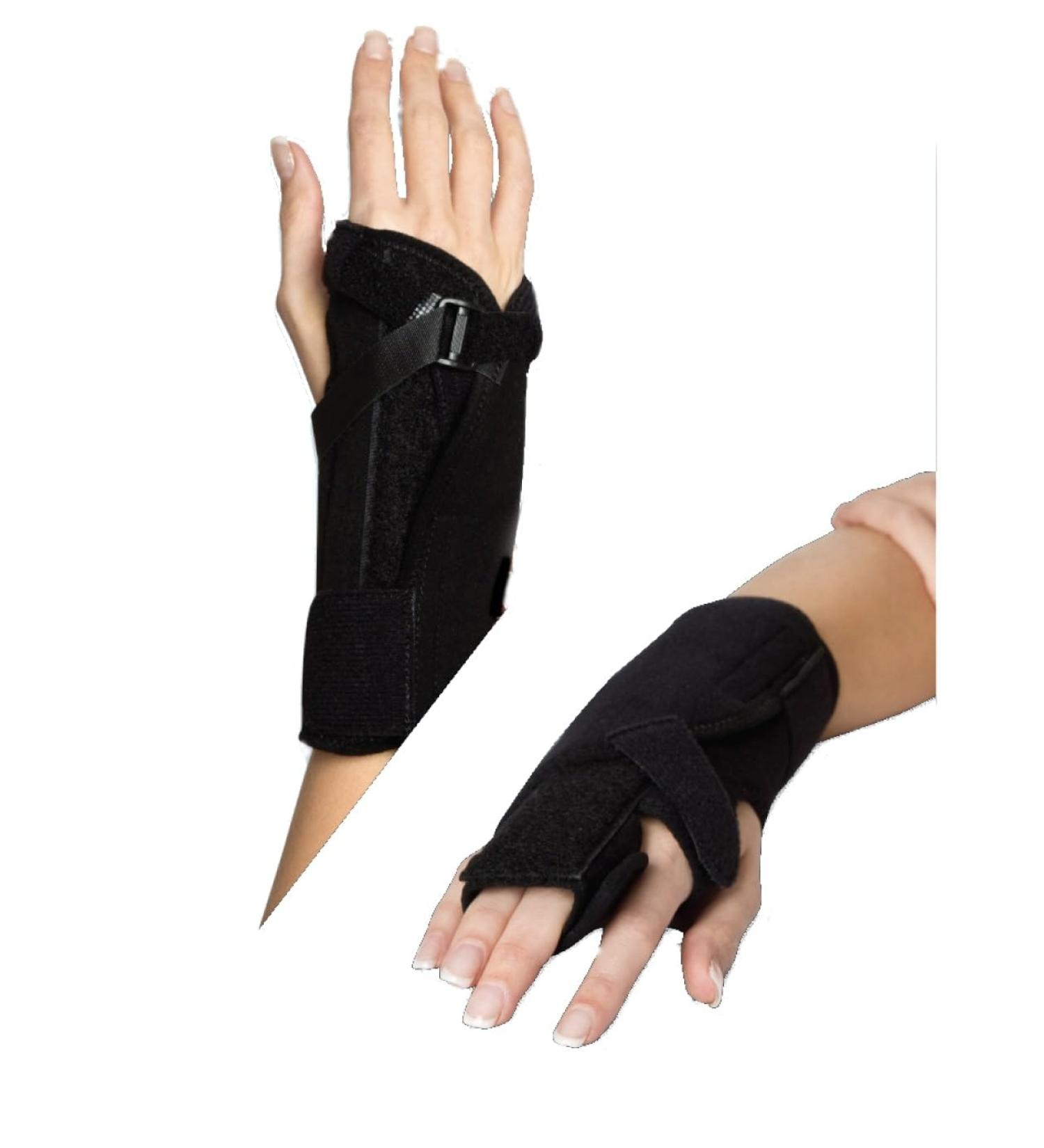 Doctor Developed Carpal Tunnel Wrist Brace Set - Adjustable Left Hand Support for Day & Night Pain Relief - Buy Online on GoSupps.com