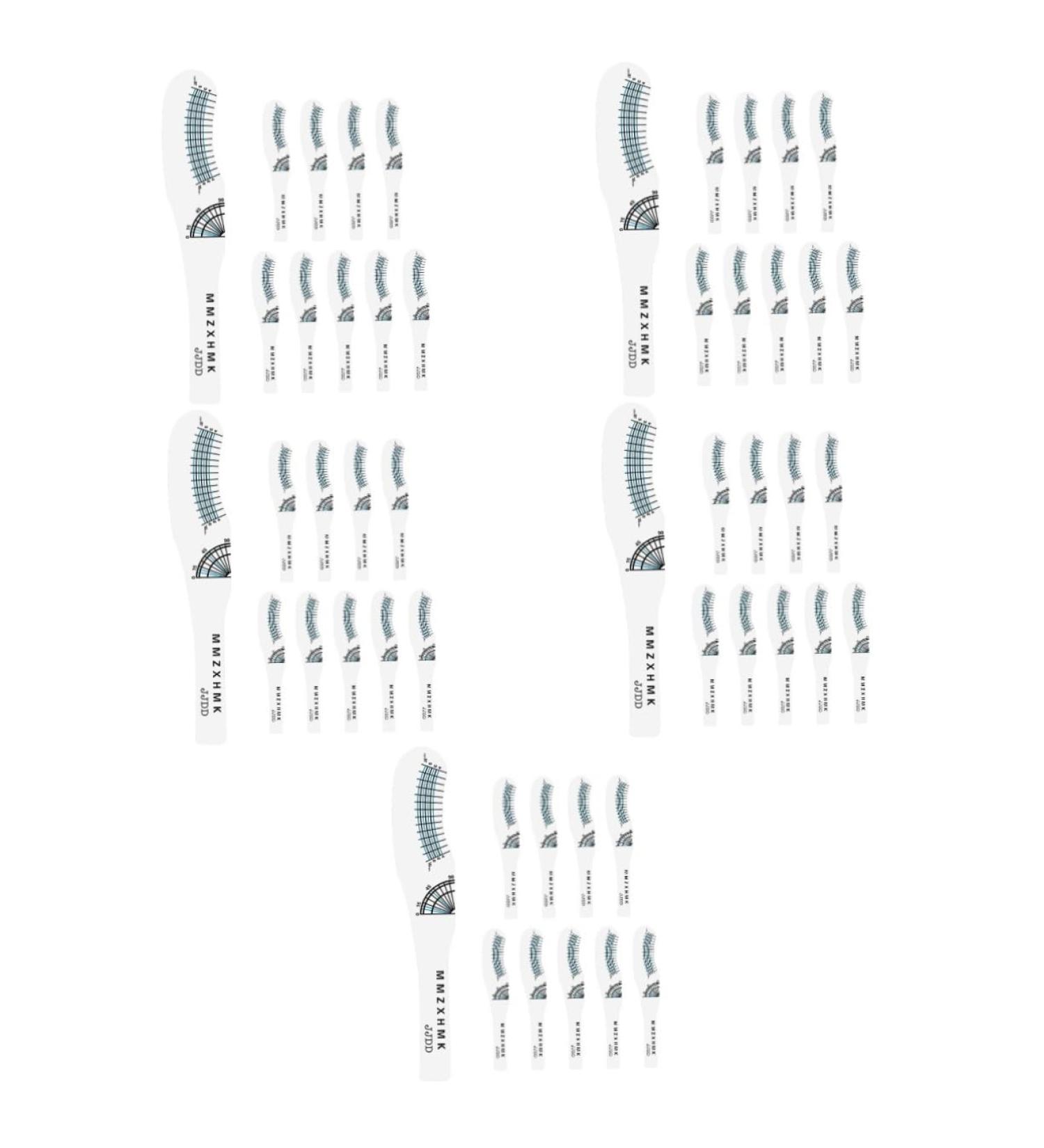 Beavorty 50 Pcs Eyelash Measuring Ruler Paper Eyelash Rulers Eyelash Curling Degree Rulers Sector Extend 1 count (Pack of 1) As Shownx5pcs - Buy Online on GoSupps.com