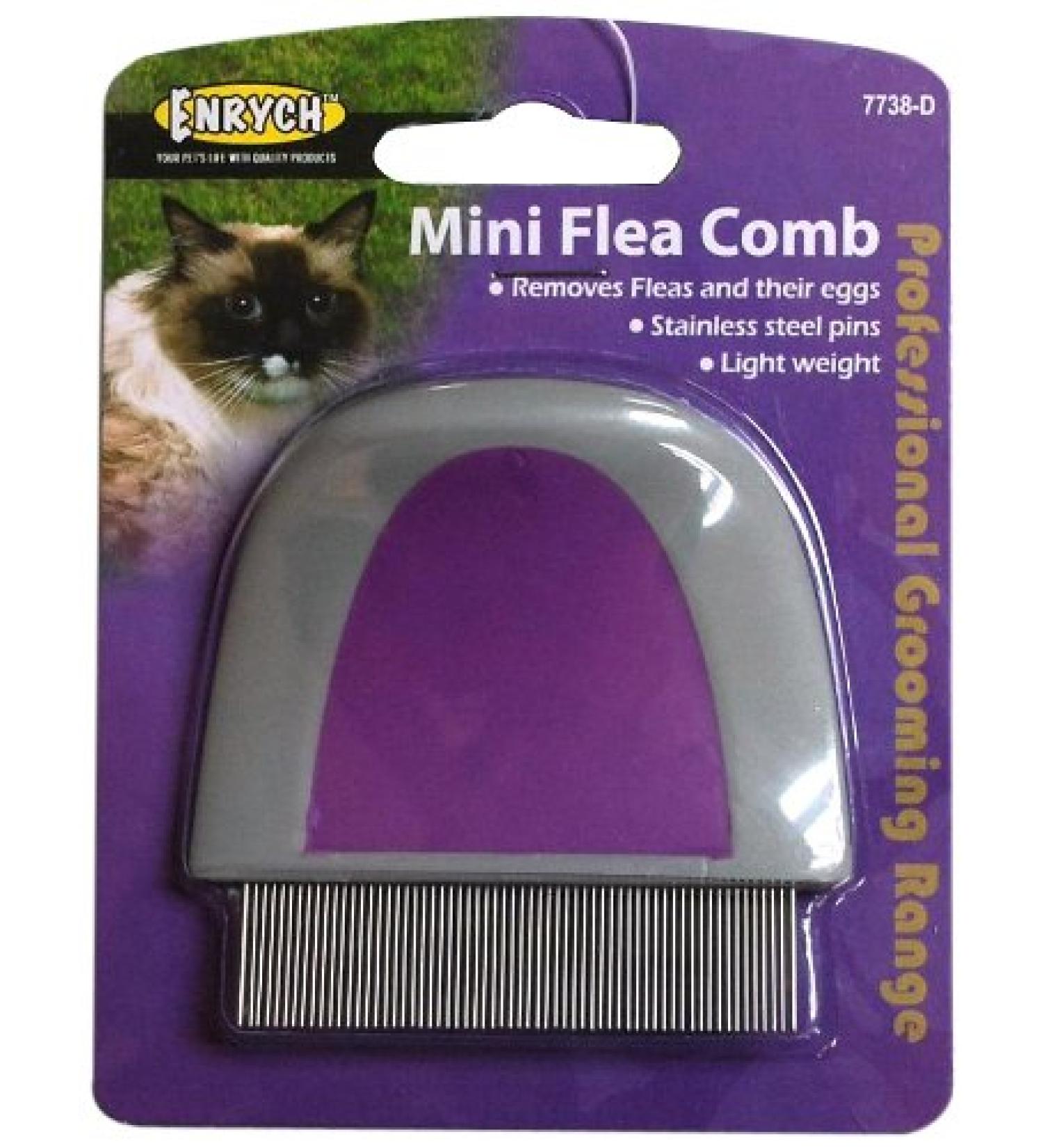 Enrych Mini Flea Pet Comb - Effective Grooming Tool for Small Pets - Buy Online on GoSupps.com