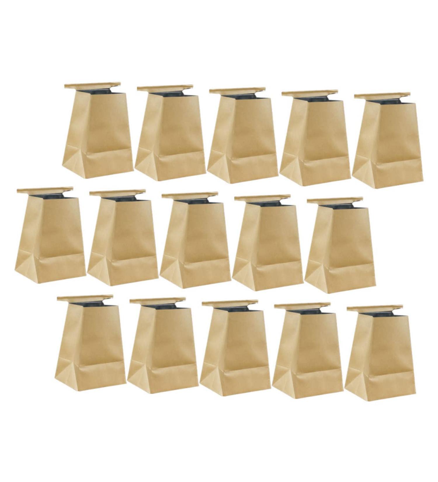 Sickness Vomit Bags 15pcs - Kraft Paper Light Brown - Travel Motion Sickness Relief - Buy Online on GoSupps.com