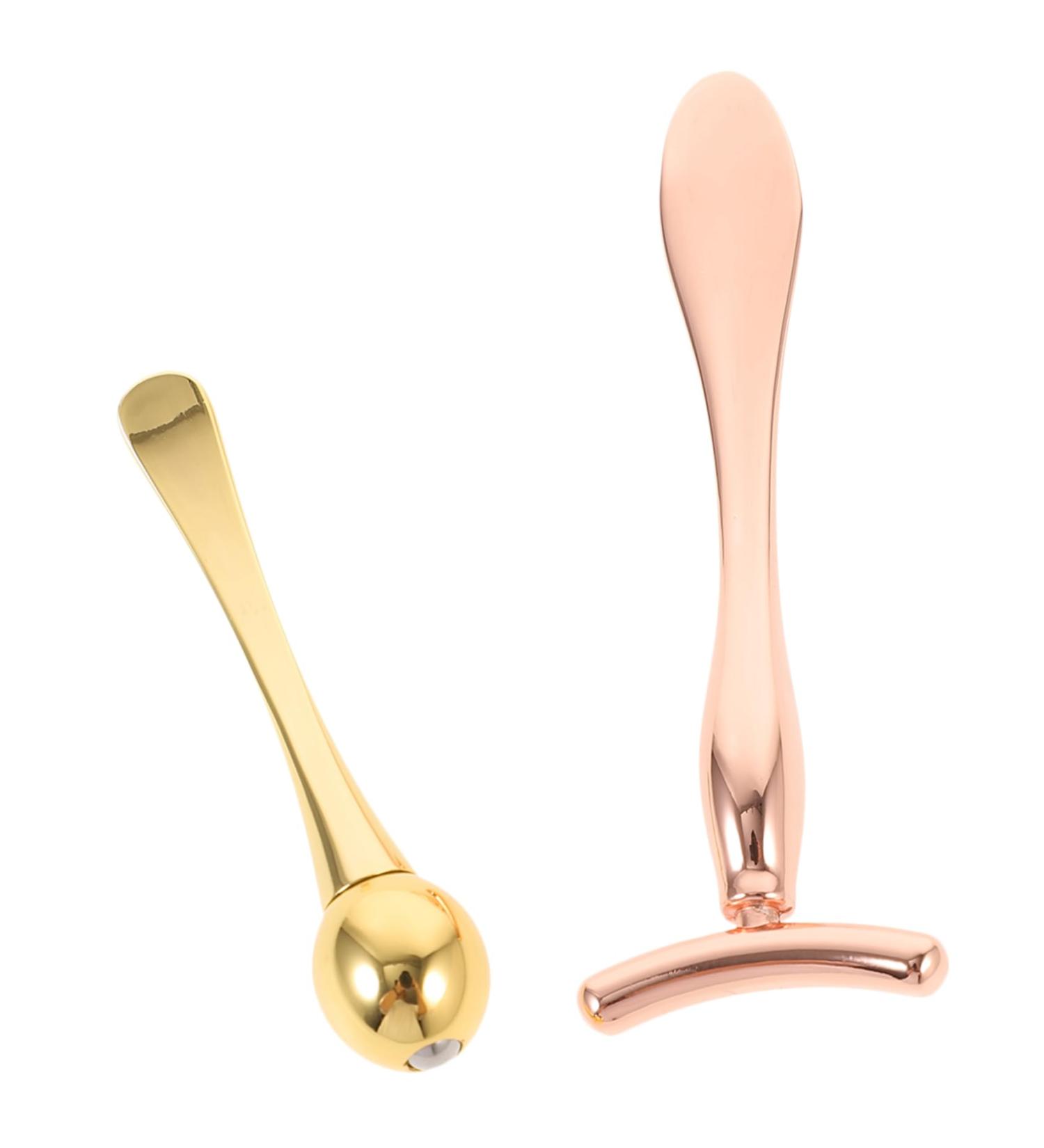 Ipetboom Eye Massage Roller T-bar Set | Golden Under Eye Cream Applicator & Skin Care Tools - Shop Internationally - Buy Online on GoSupps.com