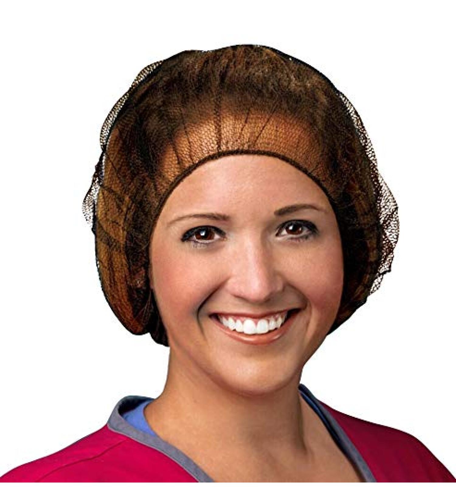 100 Pack 24-inch Disposable Hair Nets - Thicker Nylon Honeycomb Mesh for Easy Application - Buy Online on GoSupps.com