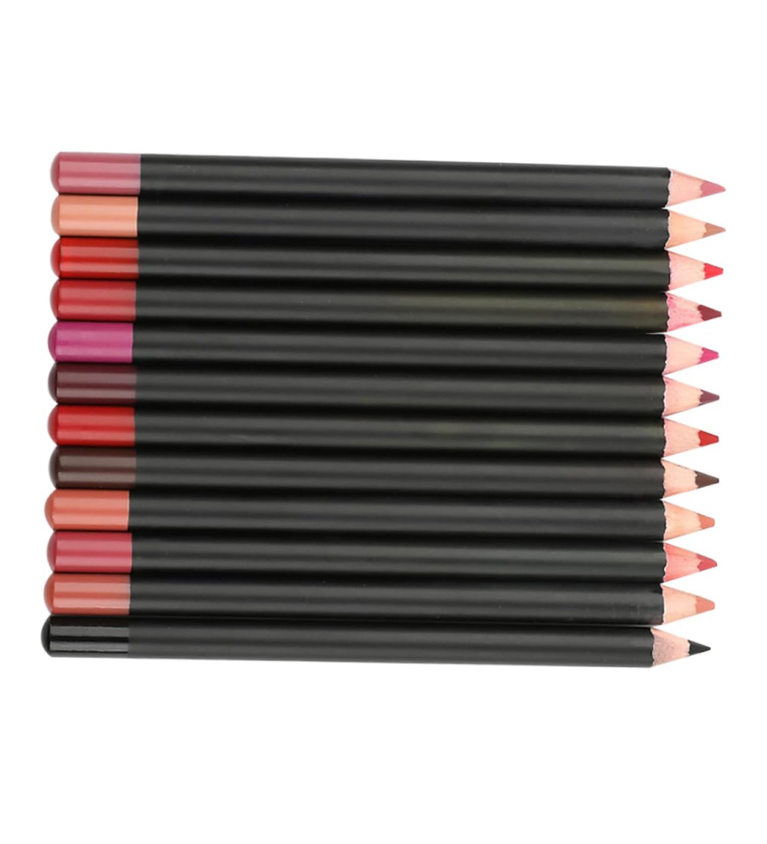Buy 12pcs Waterproof Lip Liner & Gel Eyeliner Set | Matte Lip Makeup Accessories for Perfect Definition | International Shipping Available - Buy Online on GoSupps.com