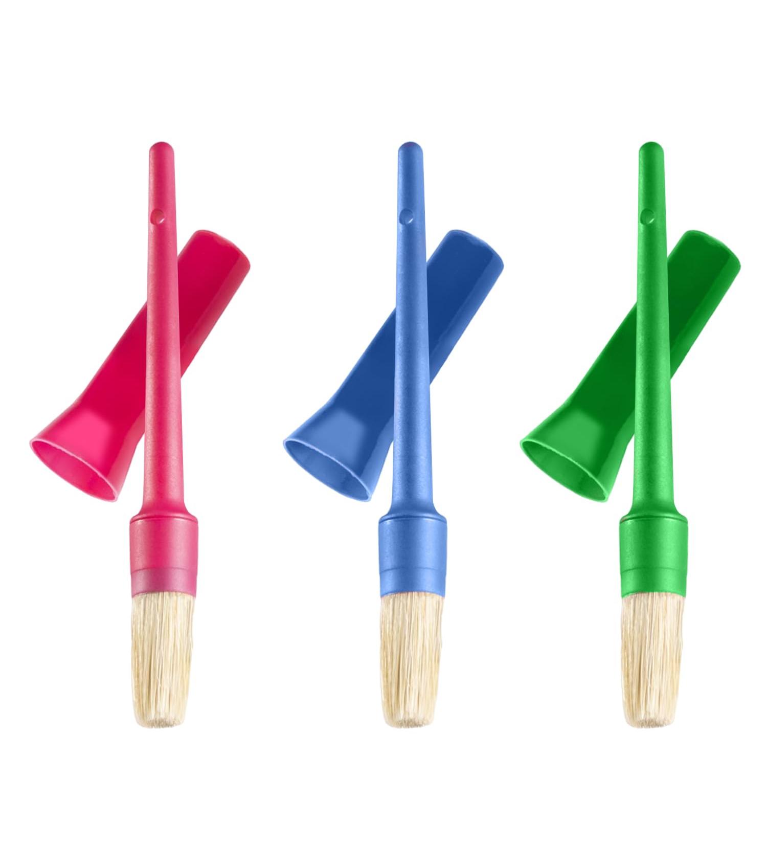 HIXNUG 3 Pieces Plastic Hoof Oil Brush Brights Horse Hoof Oil Brush with Cap Hoof Dressing Brush Horse Care Brush Random Color - Buy Online on GoSupps.com