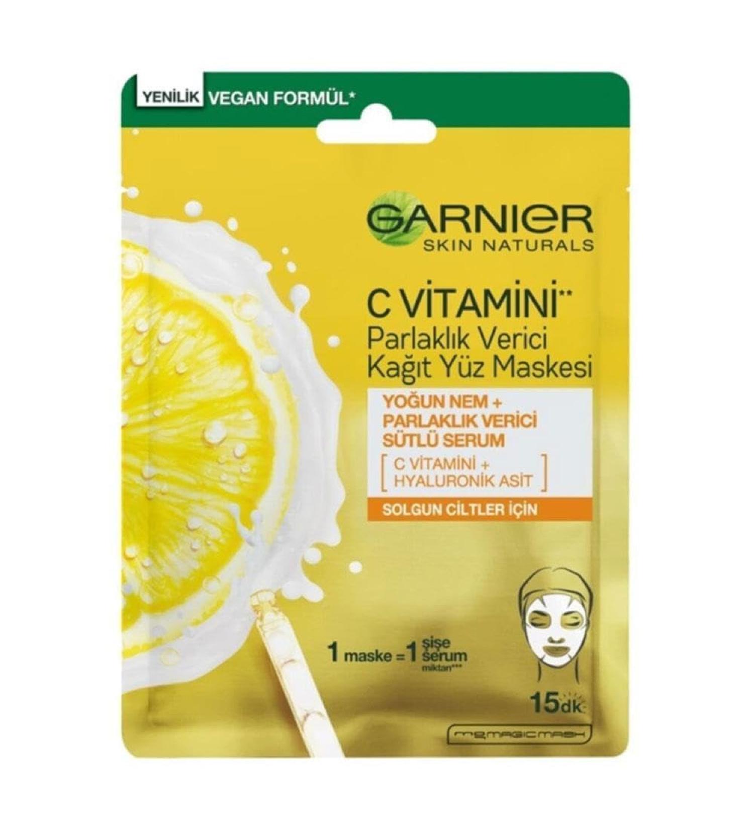 Garnier Vitamin C Super Hydrating Sheet Mask 6 Count