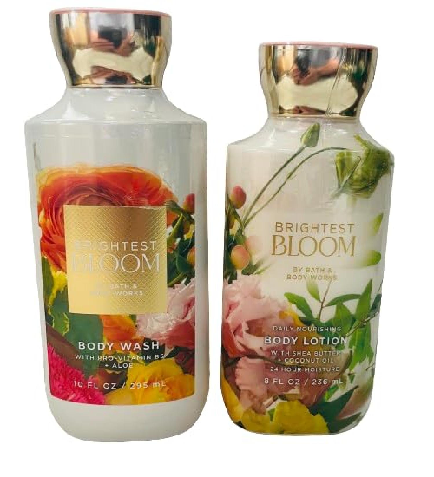 Bath & Body Works Brightest Bloom Body Lotion & Gel Wash Set - Luxurious Hydration for Every Skin Type | International Shipping Available - Buy Online on GoSupps.com