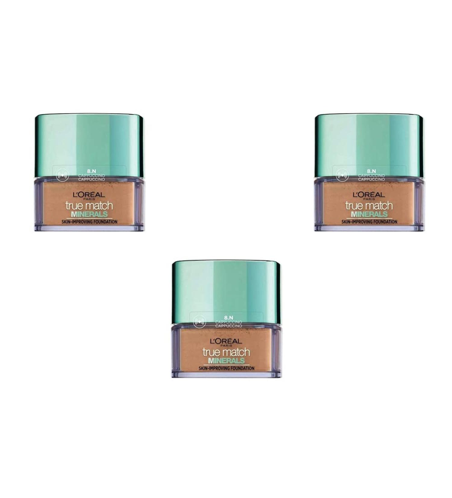 L'Or al Paris Perfect Match Minerals 8.N Cappuccino Powder Pack of 3 - Buy Online on GoSupps.com