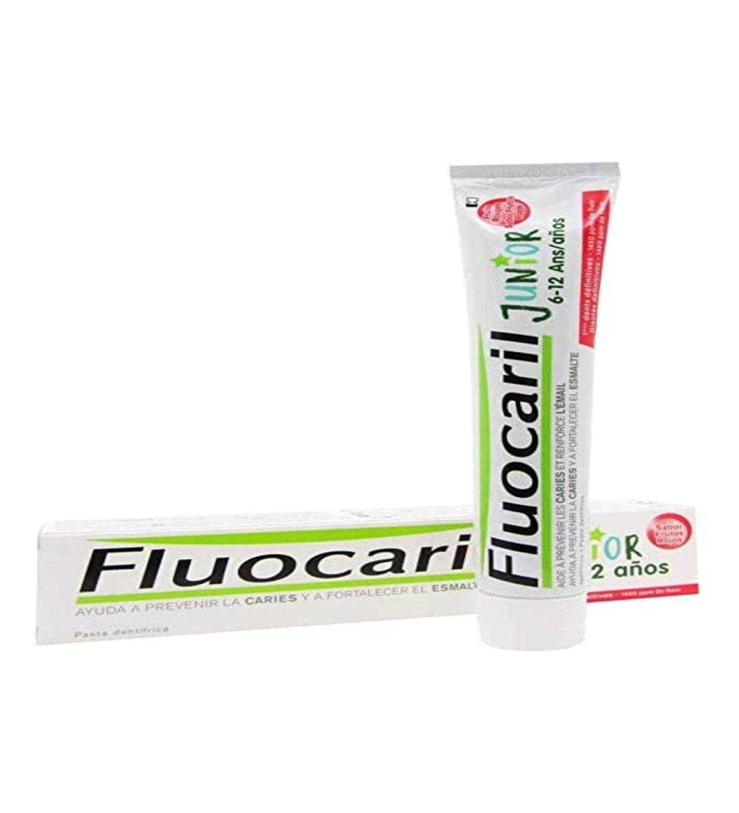 Fluocaril Junior Toothpaste 6-12 years 75ml - Red Berries