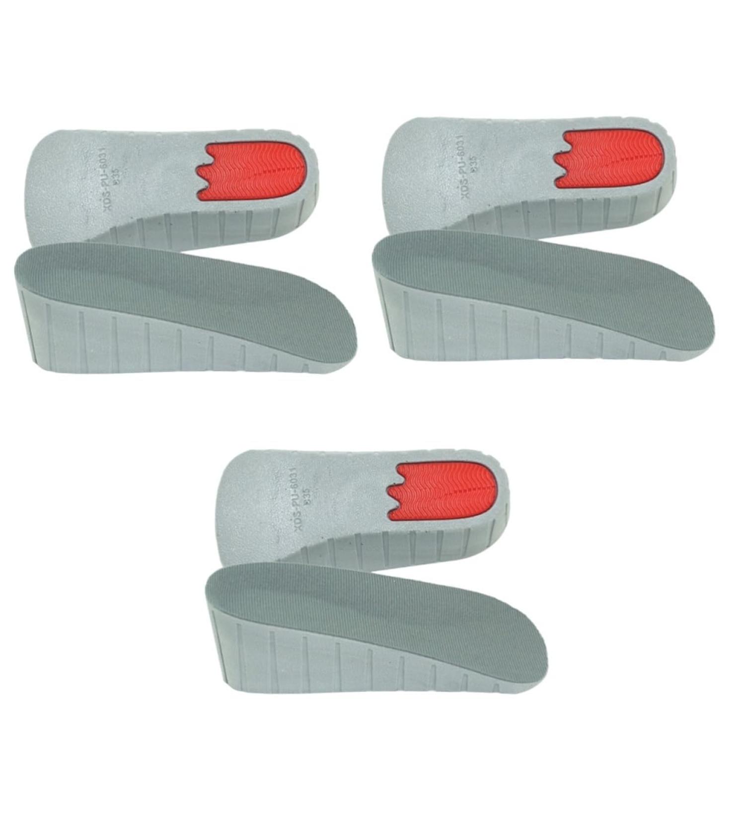 NOLITOY Height Increase Socks & Insoles - 3 Pairs of Invisible Heel Cushions for Height Boost & Comfort | Non-Slip Shoe Inserts - Buy Online on GoSupps.com