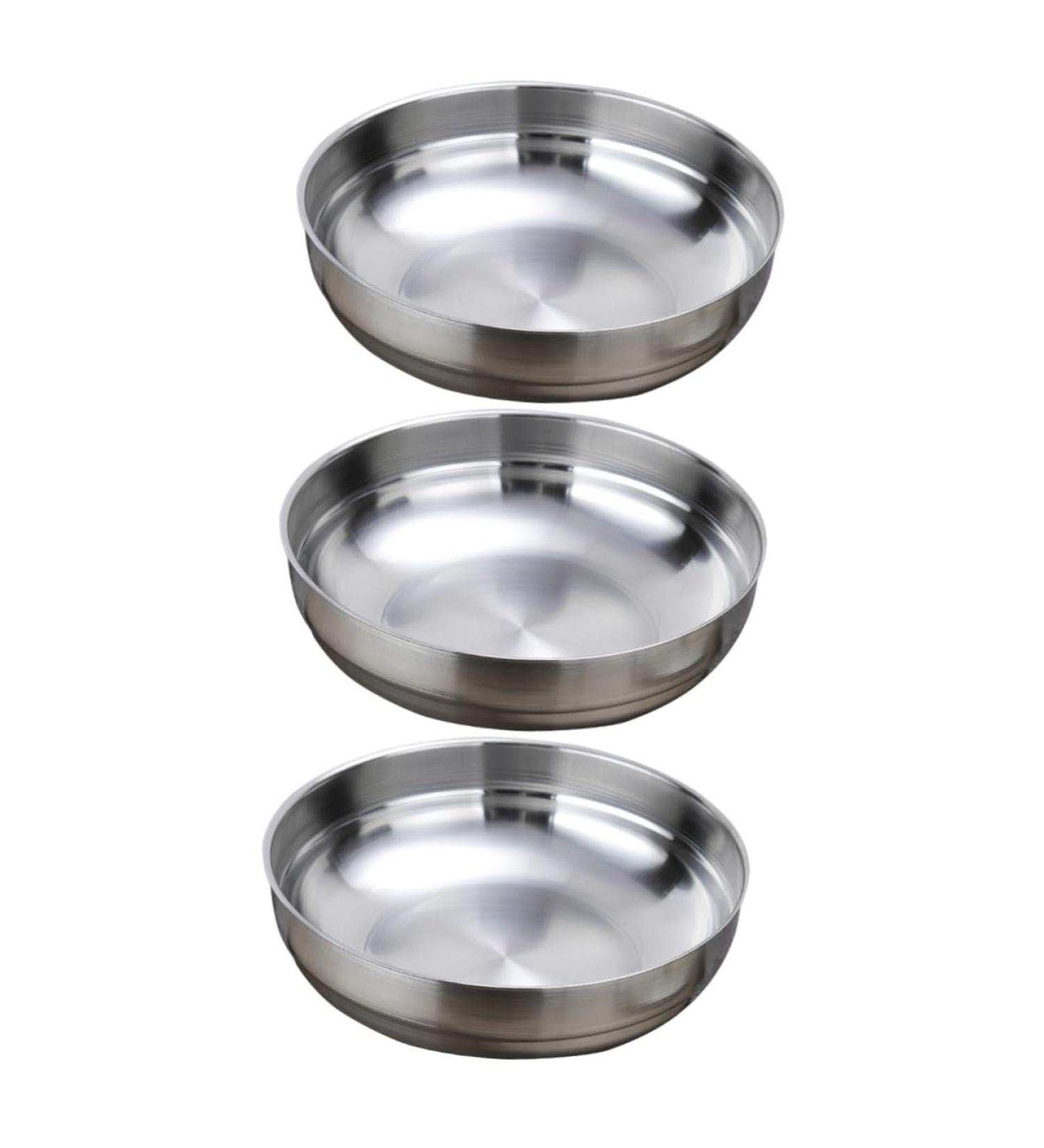 Zerodeko 3pcs 304 Preppers Cookbook Accesorios De Cocina para Saucer Appetizer Plates Korean Food Soy Sauce Dish Pinch Seasoning Bowl Flavor Dish Household Seasoning Dish Pickles re-usable Size 1x3pcs As Shownx3pcs - Buy Online on GoSupps.com
