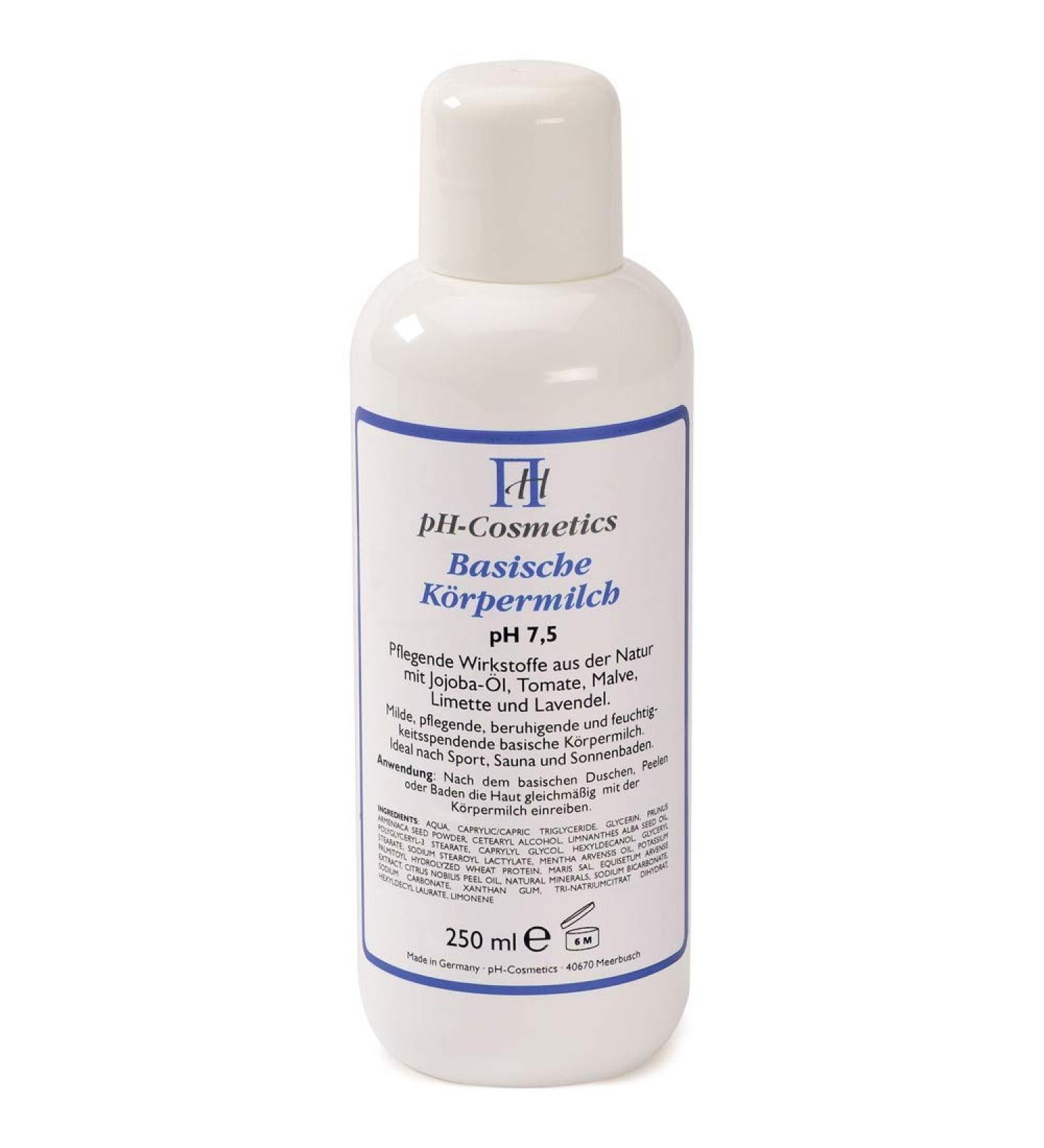 Alkaline Body Milk pH 7.5 - Nourishing Body Lotion for After Bath | pH-Cosmetics 250 ml - International Shipping Available - Buy Online on GoSupps.com