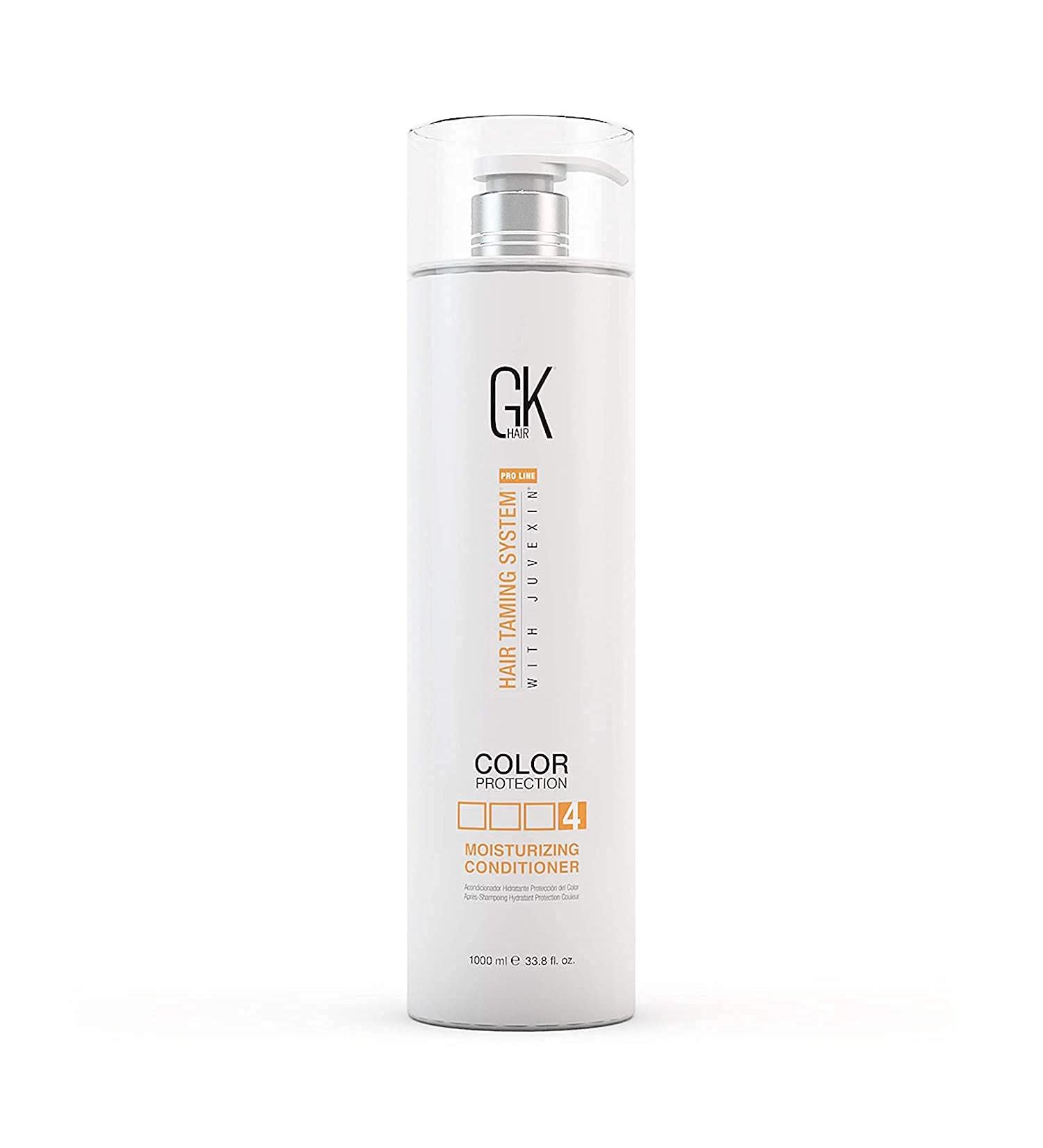 GK Hair Global Keratin Moisturizing Rinzling 1000ml - Organic Paraben & Sulfate-Free Moisturizer for Dry Curly Frizzy Hair - Color Protection & Repair - Buy Online on GoSupps.com