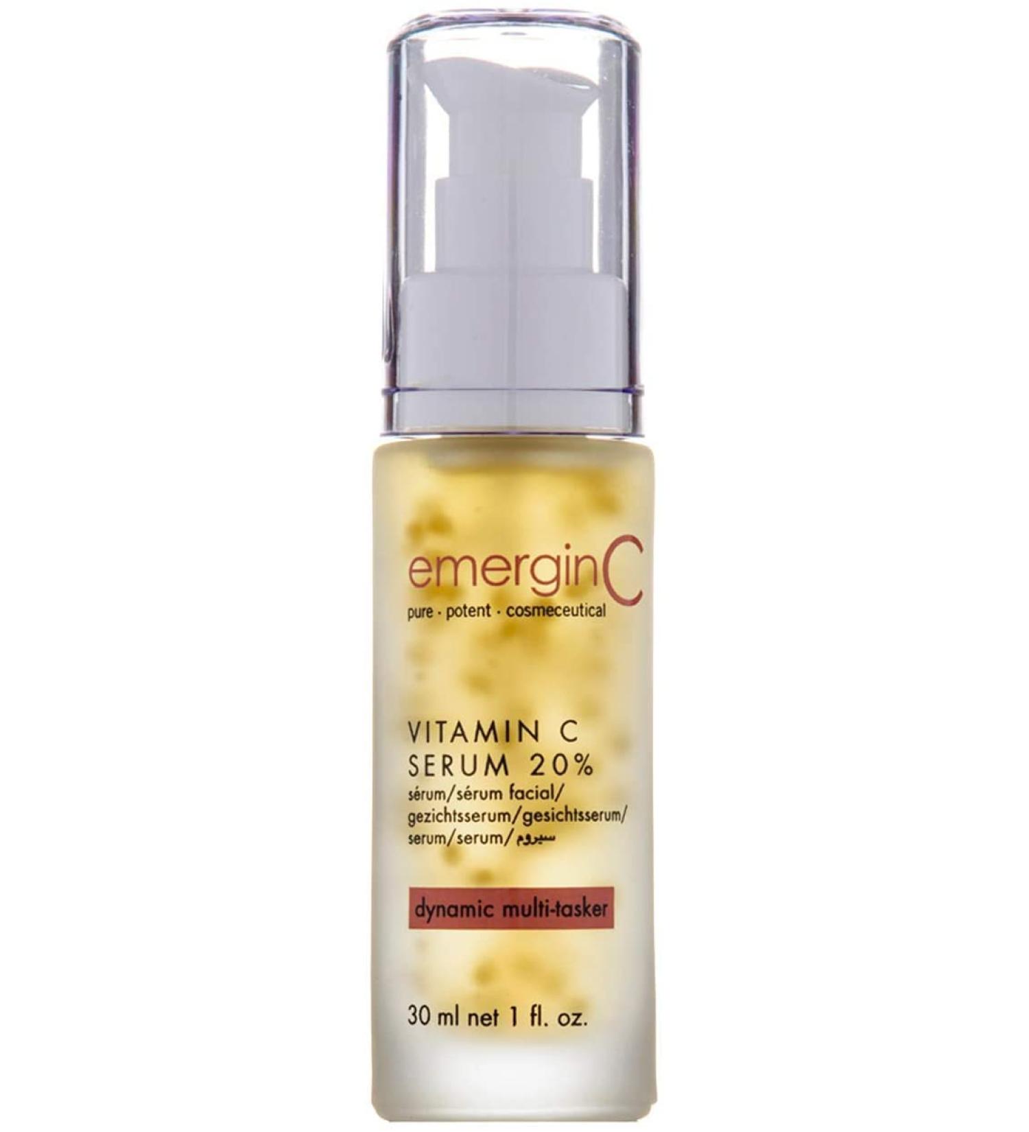 emerginC 20% Vitamin C Facial Serum - Extra Strength for Aging Skin (1 Ounce) - Buy Online on GoSupps.com