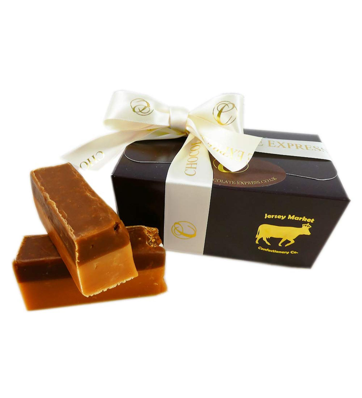 Luxury Fudge Gift Box 10 Caramel Large Handmade Chunks Winner Great Taste Awards Gluten Free Fudge. - Buy Online on GoSupps.com