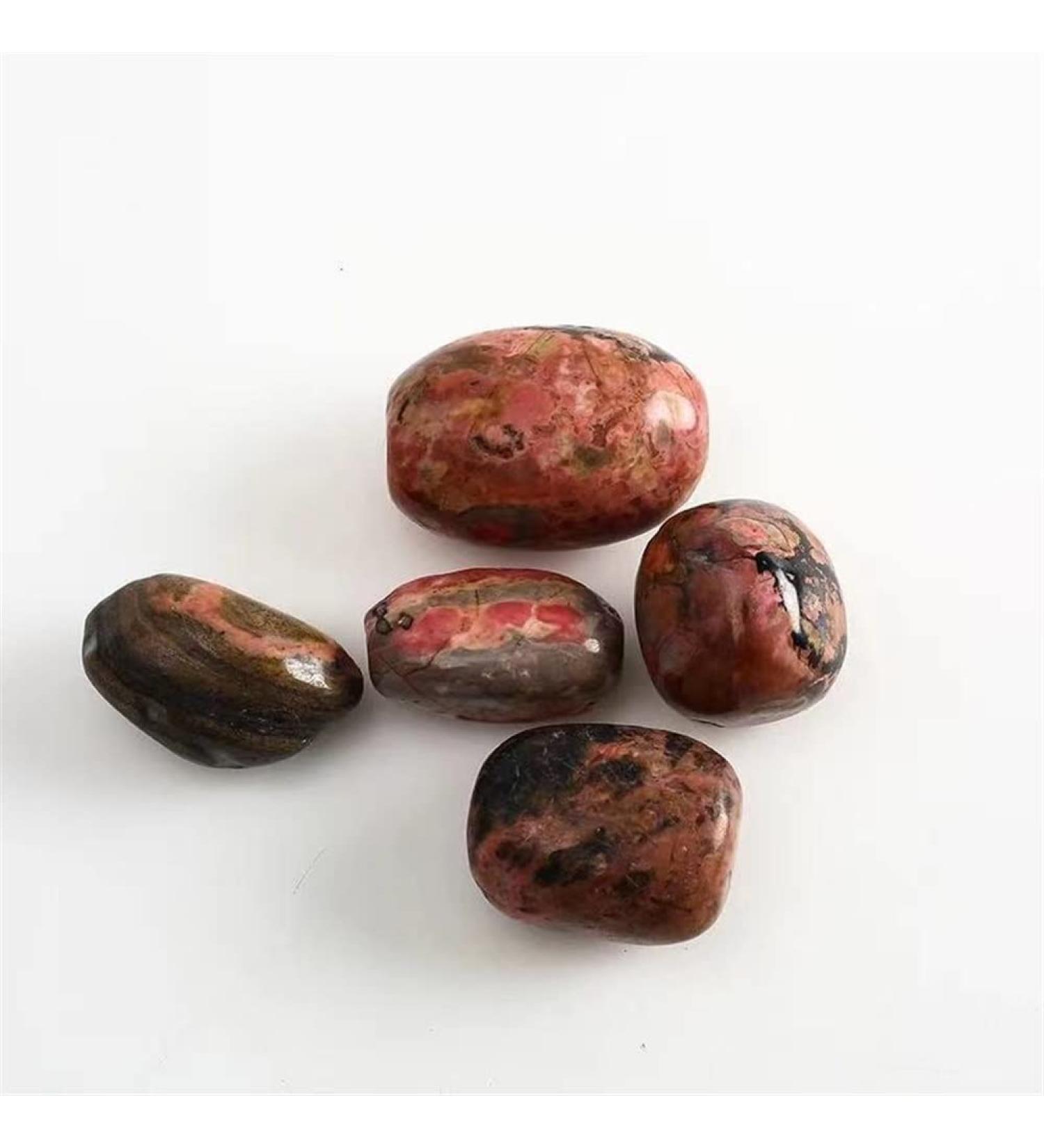 Natural Crystal Rough Crystal 500g Natural PolishedCrystal Pink Rhodonite Tumbled Stone Can be Used for Natural Stones Household yuebang - Buy Online on GoSupps.com