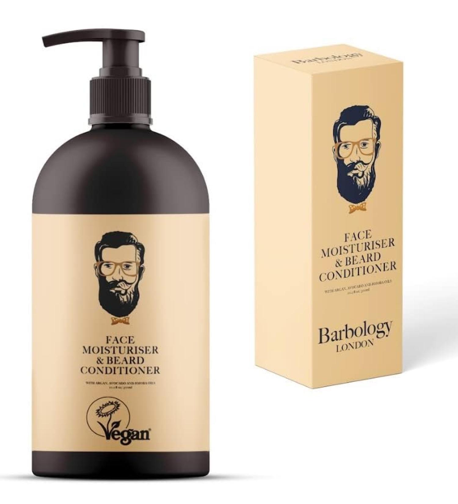 2-in-1 Beard & Face Moisturizer - Jojoba Argan & Avocado Oil - Conditions Dry Itchy Facial Hair - 10oz Pump Bottle - International Shipping Available - Buy Online on GoSupps.com