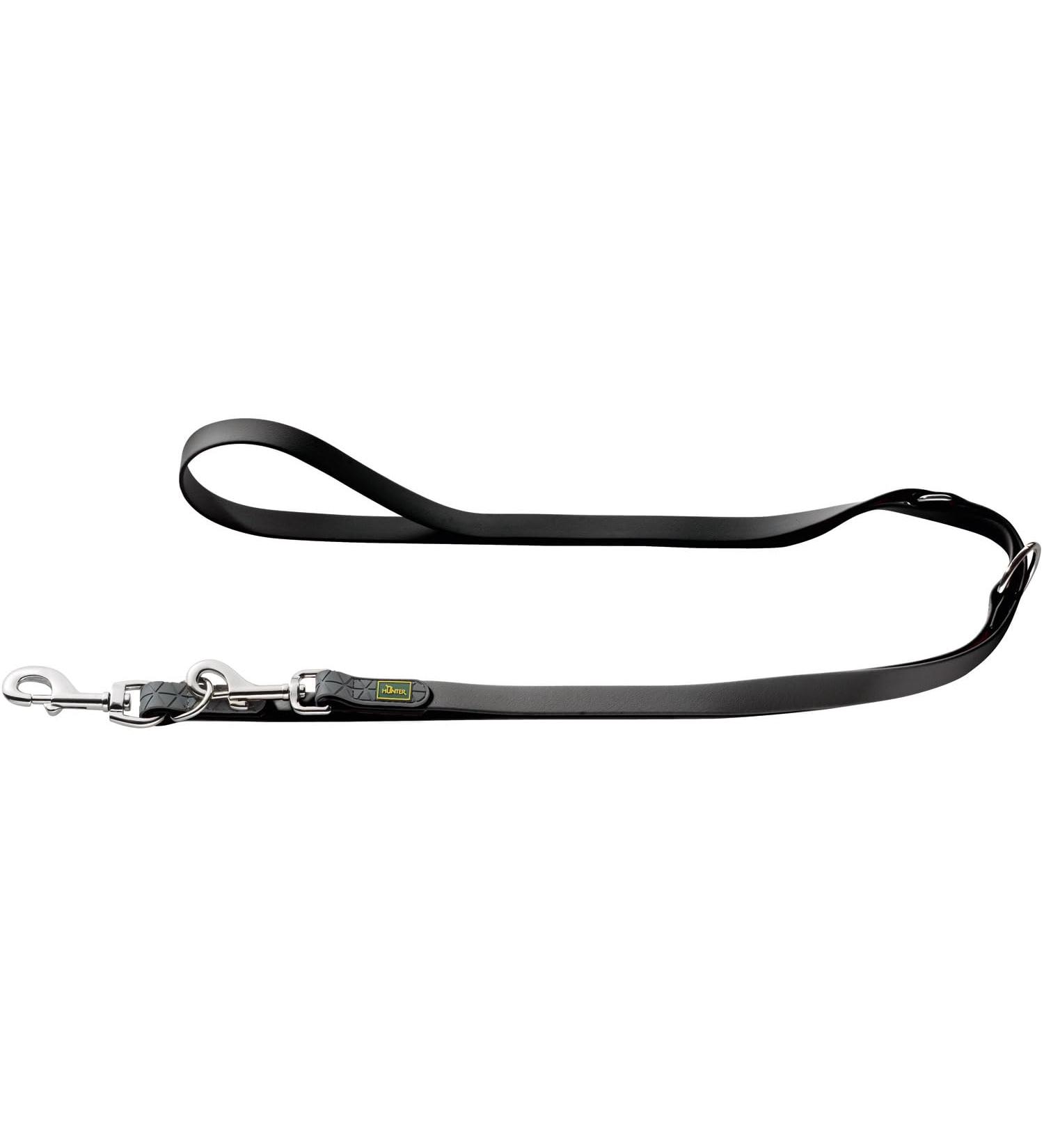 HUNTER CONVENIENCE Adjustable dog leash plastic material 1.5 x 200 cm black black 1.5 x 200 cm