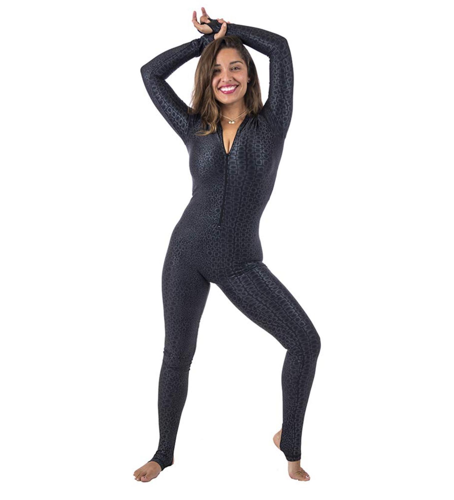 DiveSkins Zippered Full Body Diving Skin | Rash Guard UV Protection for Surfing, Swimming, Diving | Black Turtle - Medium - Buy Online on GoSupps.com