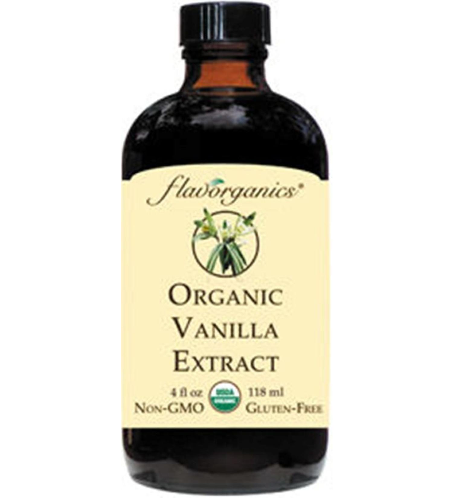 Flavorganics Vanilla Extract  4 Ounce - Buy Online on GoSupps.com