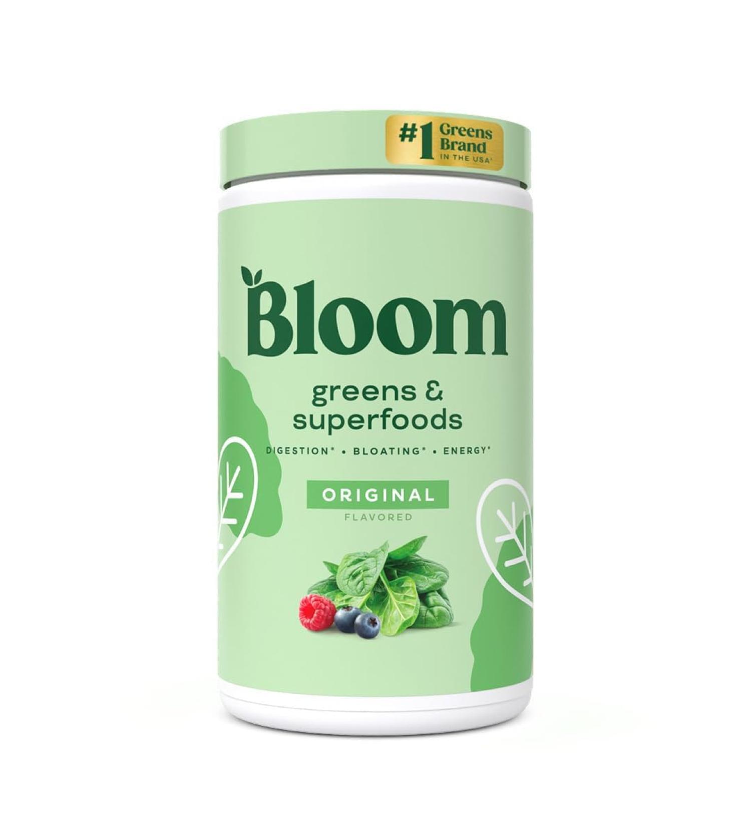 Bloom Nutrition Super Greens Powder Smoothie & Juice Mix - Probiotics for Digestive Health & Bloating Relief for Women Digestive Enzymes with Superfood Spirulina & Chlorella for Gut Health (Original) - Buy Online on GoSupps.com