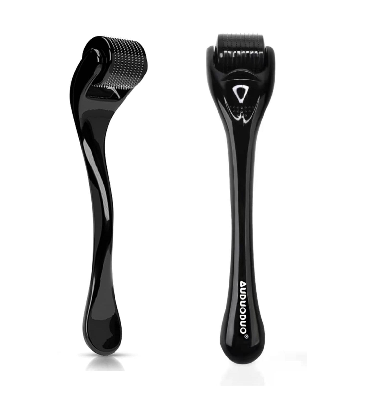 Auduoduo Dermaroller 0.75mm | Micro Needling Roller with Real Silver Needles | Seamless Premier Kit for Facial Rejuvenation - Buy Online on GoSupps.com