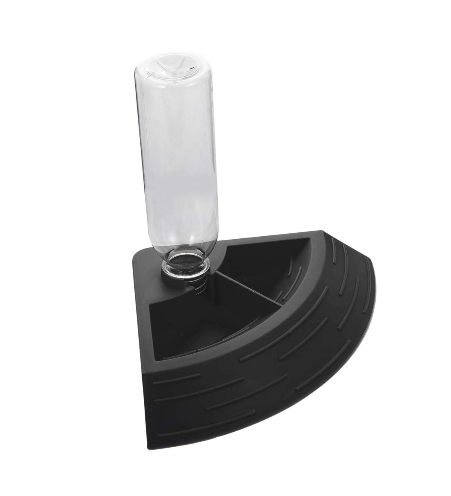 BUGUUYO Turtle Drinker Lizard Water Bowls Automatic Lizard Waterer Pet Food Feeder Reptile Reptisoil Plastic 17X17X3.5CM Black - Buy Online on GoSupps.com