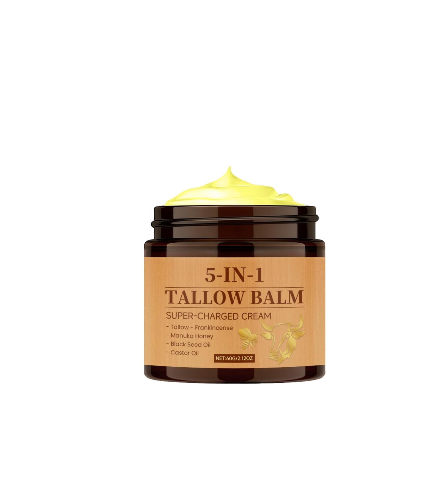 fufumiko Grass-Fed Tallow Balm for Face and Body Unscented Moisturizing Cream with Honey Lightweight Non-Greasy Daily Hydration for Dry Sensitive Skin 2 oz - Buy Online on GoSupps.com