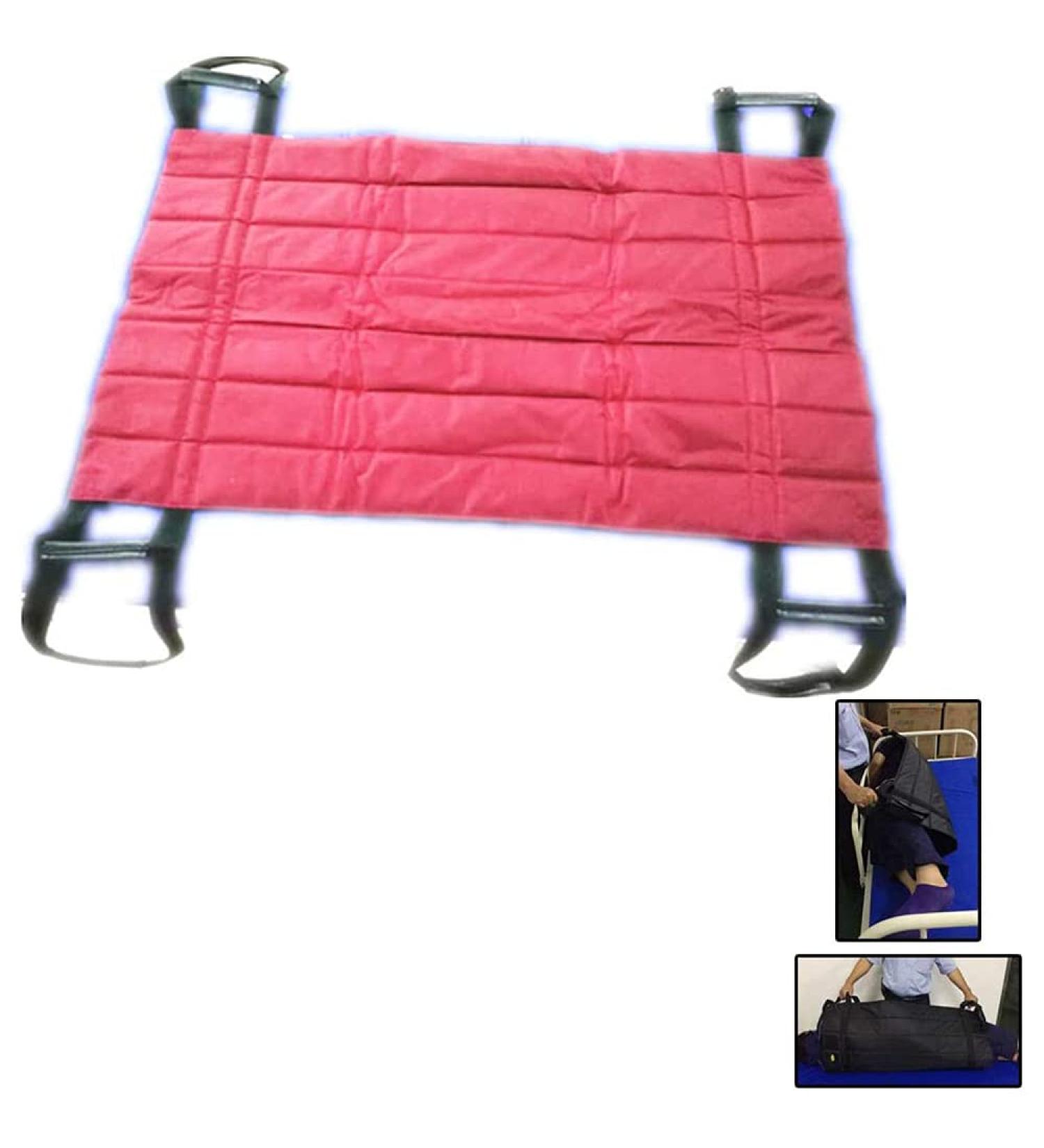 Transfer Blanket with Handle-Bed Positioning Pad and Shoulder Strap-Reusable and Washable Patient Lifting Device for Lifting Turning Sliding and Moving-Suitable for Nursing Staff Home Assistance Red - Buy Online on GoSupps.com