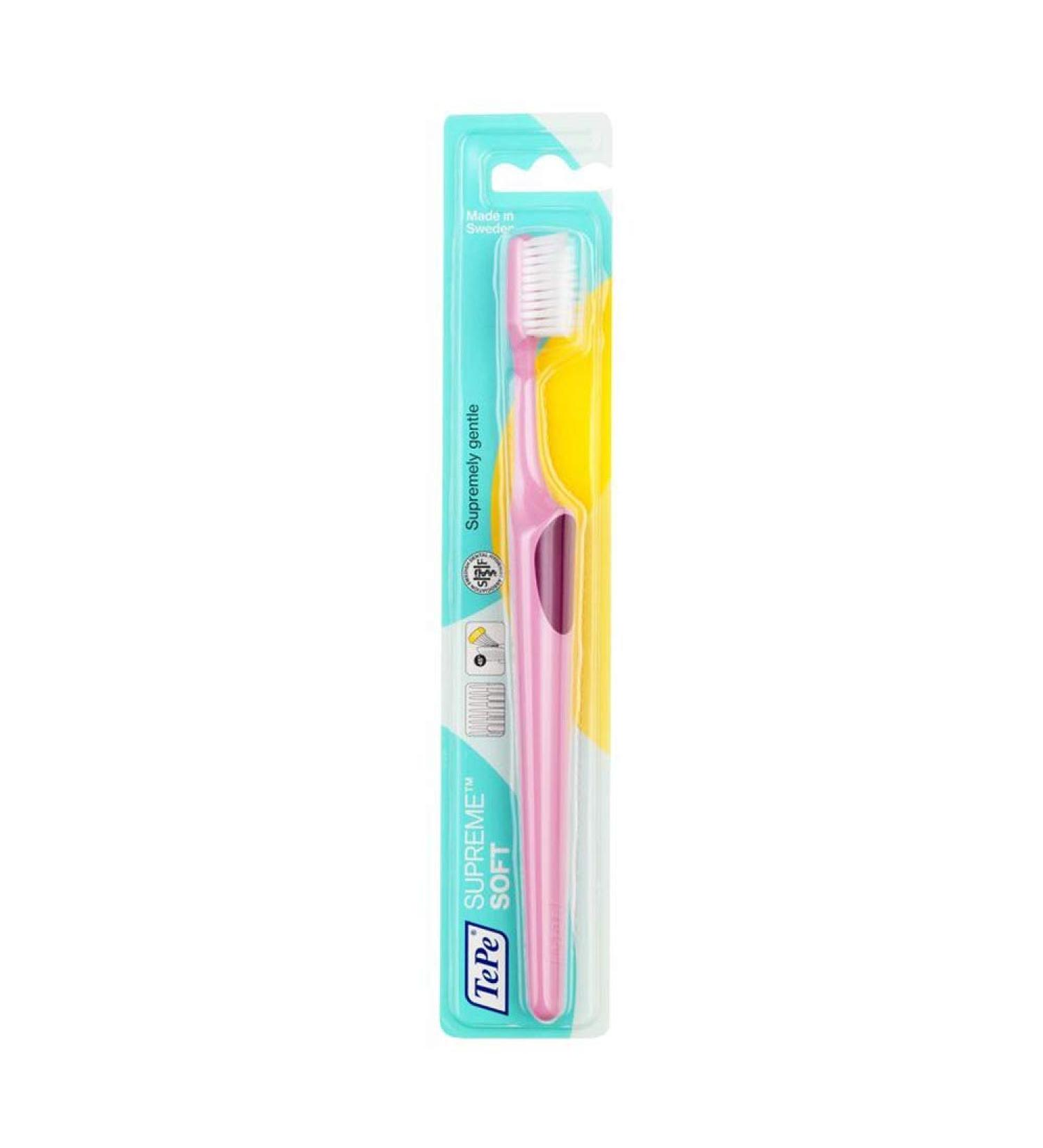 Tepe Supreme Toothbrush 5-Pack - Premium Dental Care for Healthier Smiles | International Shipping Available - Buy Online on GoSupps.com