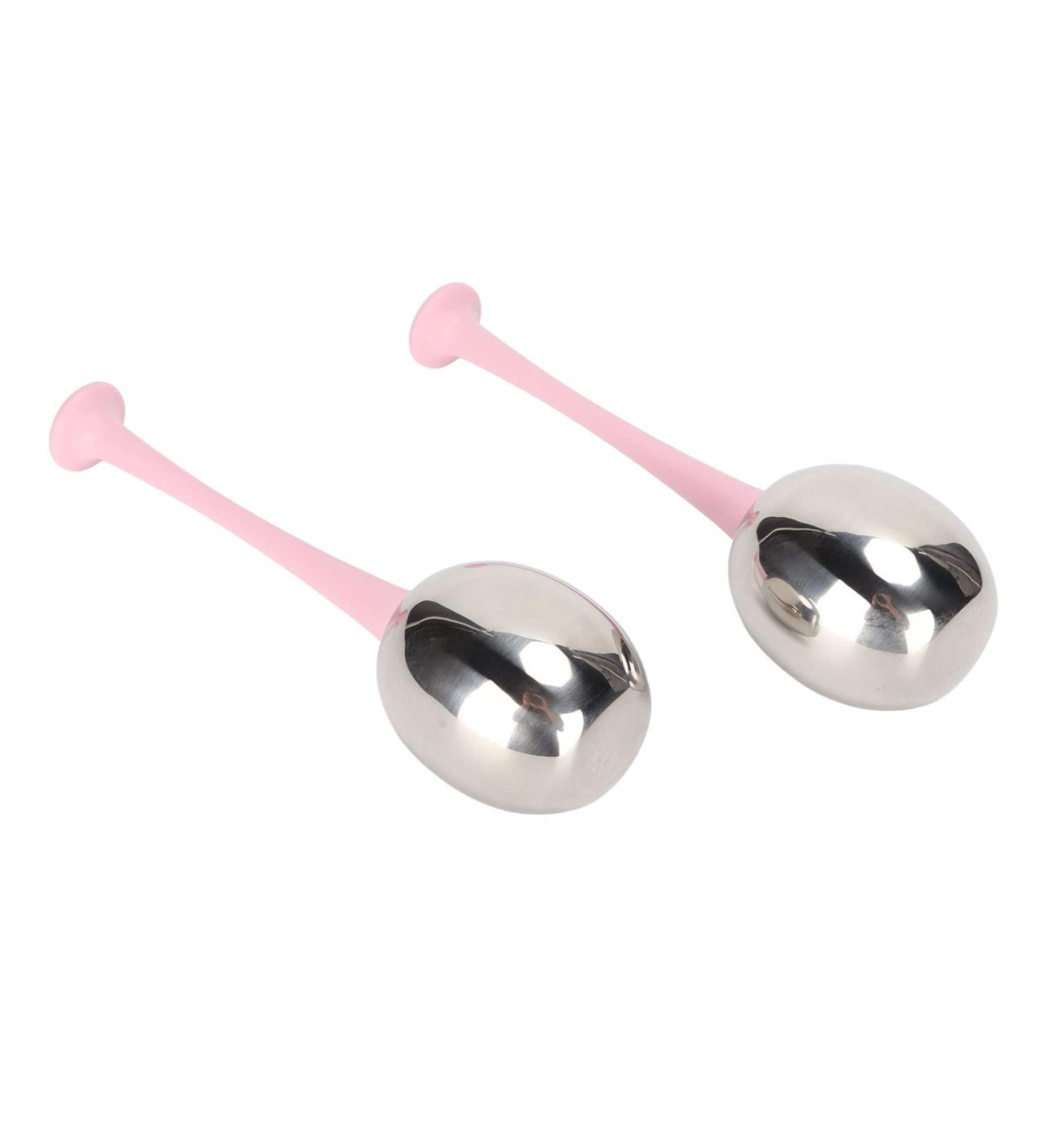 Facial Ice Glove - Ergonomic Stainless Steel Massager for Swelling Reduction (Pink Handle - Buy Online on GoSupps.com
