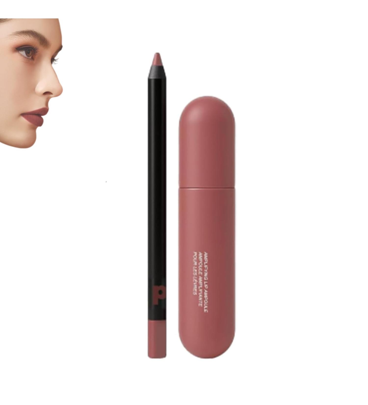Color-Rich Lipampoules with Matching Lip Liner 6 Color Moisturizing Lips Long-Lasting Moisturizing Lip Oil Smooth Application Non-stick to Cup Create a Natural Color (05#) - Buy Online on GoSupps.com