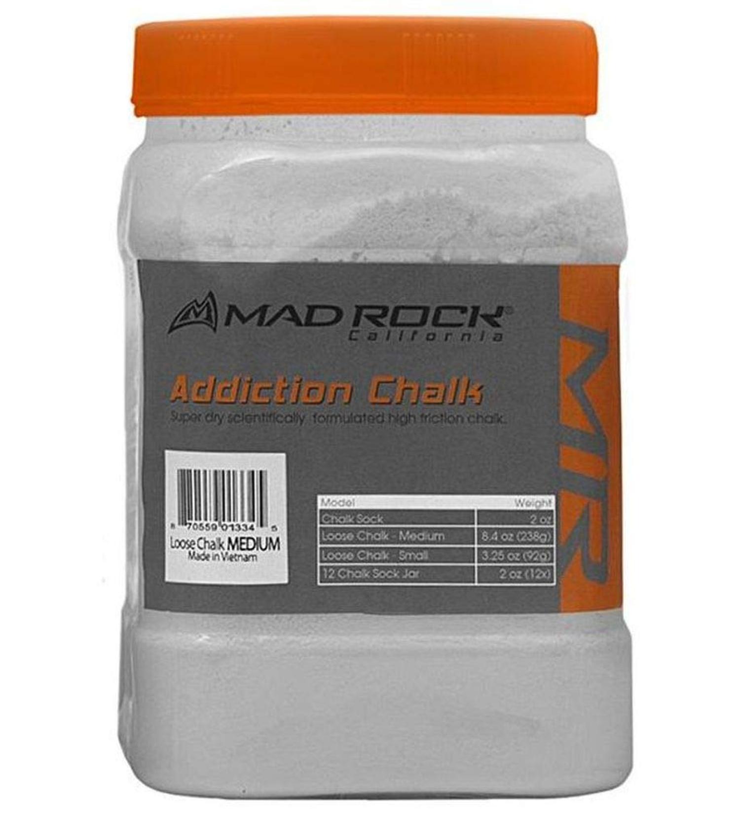Mad Rock Addiction Loose Chalk Medium